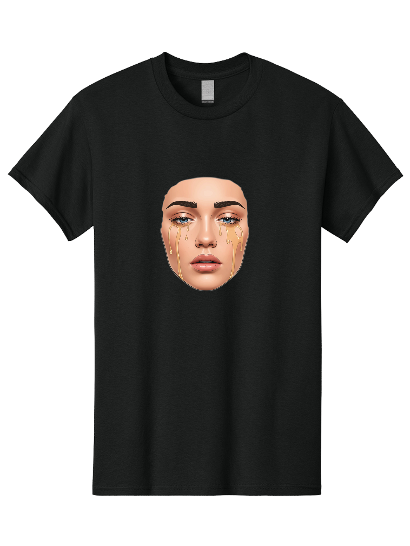 Crying-Face-2 Men'S Graphic Tee, 100% Cotton, Comfortable Casual Summer Wear, Machine Washable, Vintage Camera, Old Camera, Antique Camera, Black Camera, Classic Photography, Photography Equipment, Nostalgic Device, Film Camera, Camera Art Bai752