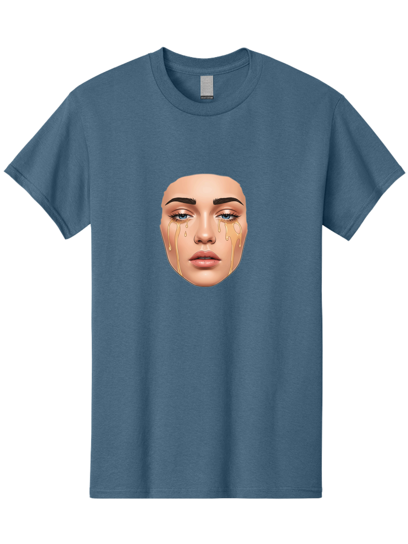 Crying-Face-2 Men'S Graphic Tee, 100% Cotton, Comfortable Casual Summer Wear, Machine Washable, Vintage Camera, Old Camera, Antique Camera, Black Camera, Classic Photography, Photography Equipment, Nostalgic Device, Film Camera, Camera Art Bai752
