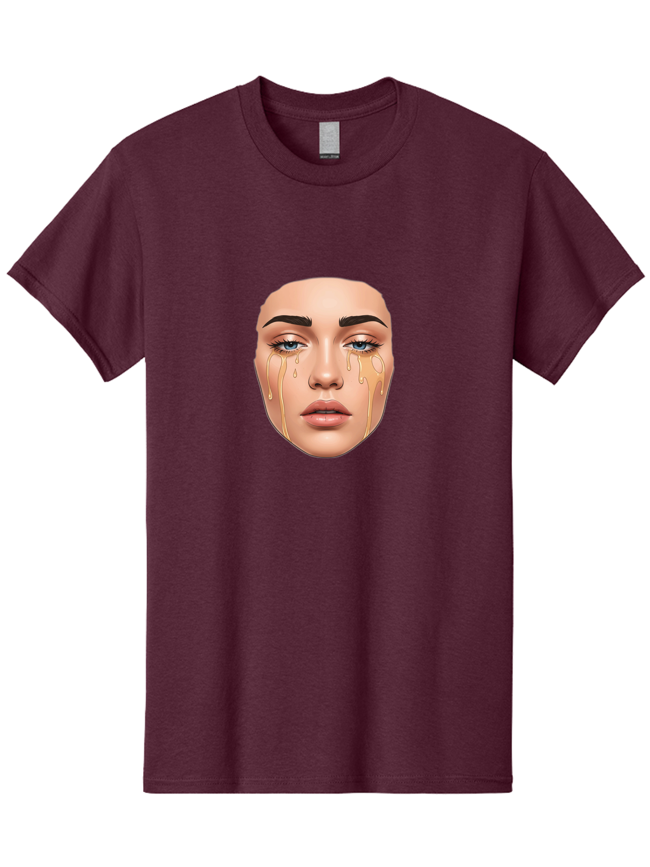 Crying-Face-2 Men'S Graphic Tee, 100% Cotton, Comfortable Casual Summer Wear, Machine Washable, Vintage Camera, Old Camera, Antique Camera, Black Camera, Classic Photography, Photography Equipment, Nostalgic Device, Film Camera, Camera Art Bai752