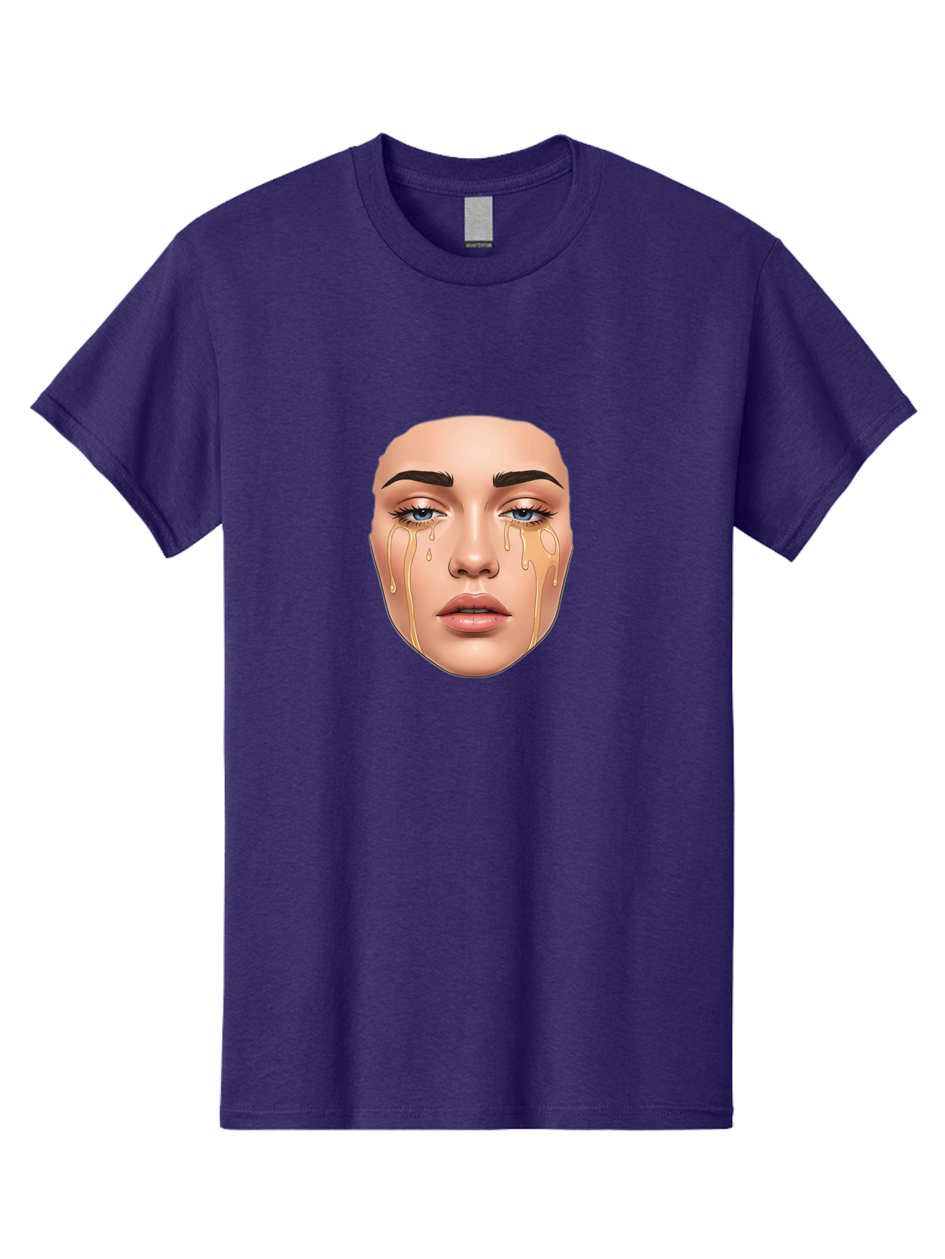 Crying-Face-2 Men'S Graphic Tee, 100% Cotton, Comfortable Casual Summer Wear, Machine Washable, Vintage Camera, Old Camera, Antique Camera, Black Camera, Classic Photography, Photography Equipment, Nostalgic Device, Film Camera, Camera Art Bai752