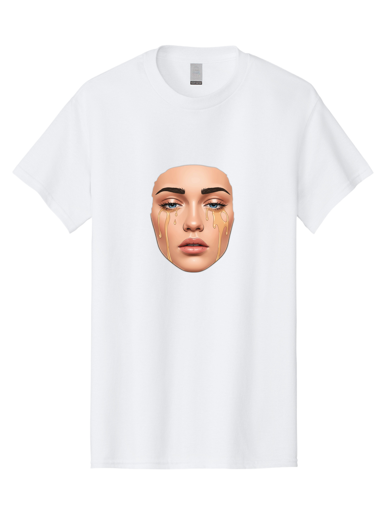 Crying-Face-2 Men'S Graphic Tee, 100% Cotton, Comfortable Casual Summer Wear, Machine Washable, Vintage Camera, Old Camera, Antique Camera, Black Camera, Classic Photography, Photography Equipment, Nostalgic Device, Film Camera, Camera Art Bai752