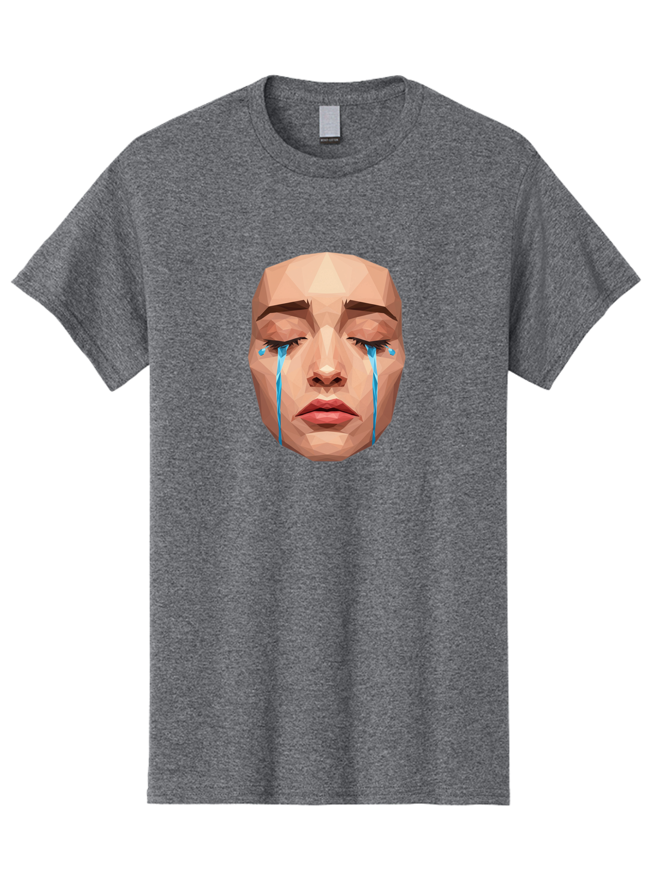 Crying-Face-3 Men'S Graphic Tee, 100% Cotton, Comfortable Casual Summer Wear, Machine Washable, Vintage Camera, Old Camera, Antique Camera, Black Camera, Classic Photography, Photography Equipment, Nostalgic Device, Film Camera, Camera Art Bai753