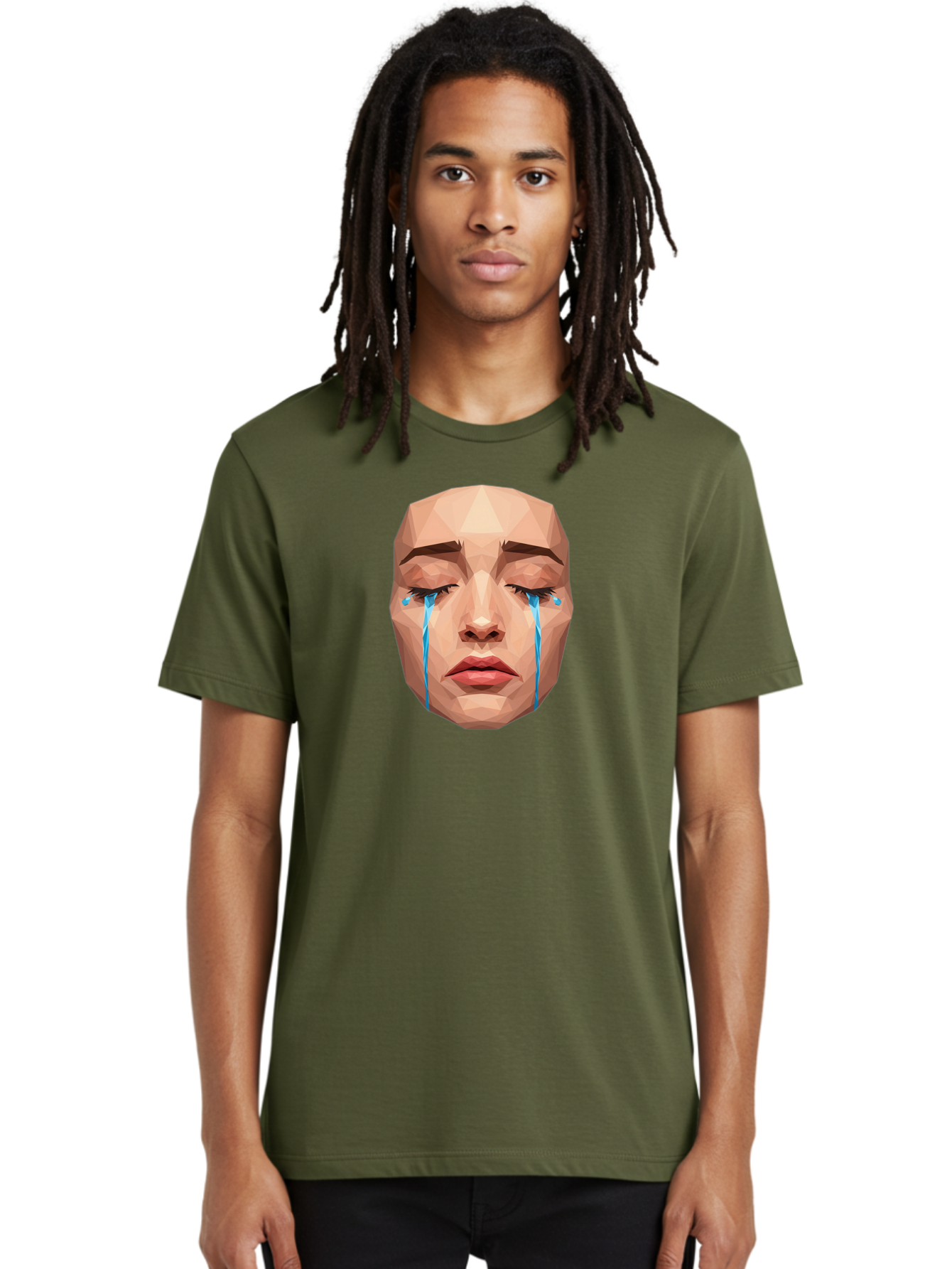 Crying-Face-3 Men'S Graphic Tee, 100% Cotton, Comfortable Casual Summer Wear, Machine Washable, Vintage Camera, Old Camera, Antique Camera, Black Camera, Classic Photography, Photography Equipment, Nostalgic Device, Film Camera, Camera Art Bai753
