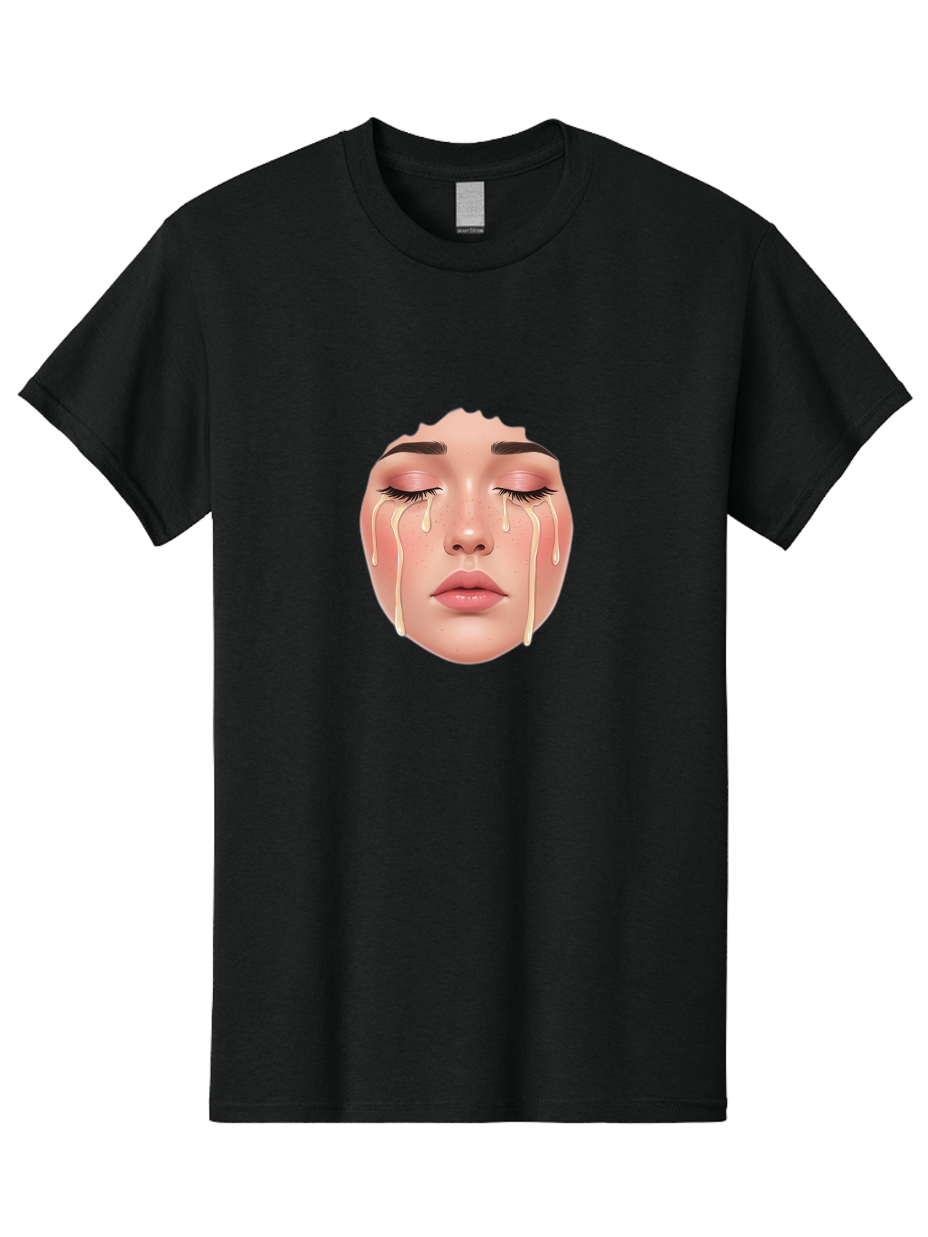 Crying-Face-Mask Men'S Graphic Tee, 100% Cotton, Comfortable Casual Summer Wear, Machine Washable, Vintage Camera, Old Camera, Antique Camera, Black Camera, Classic Photography, Photography Equipment, Nostalgic Device, Film Camera, Camera Art Bai755