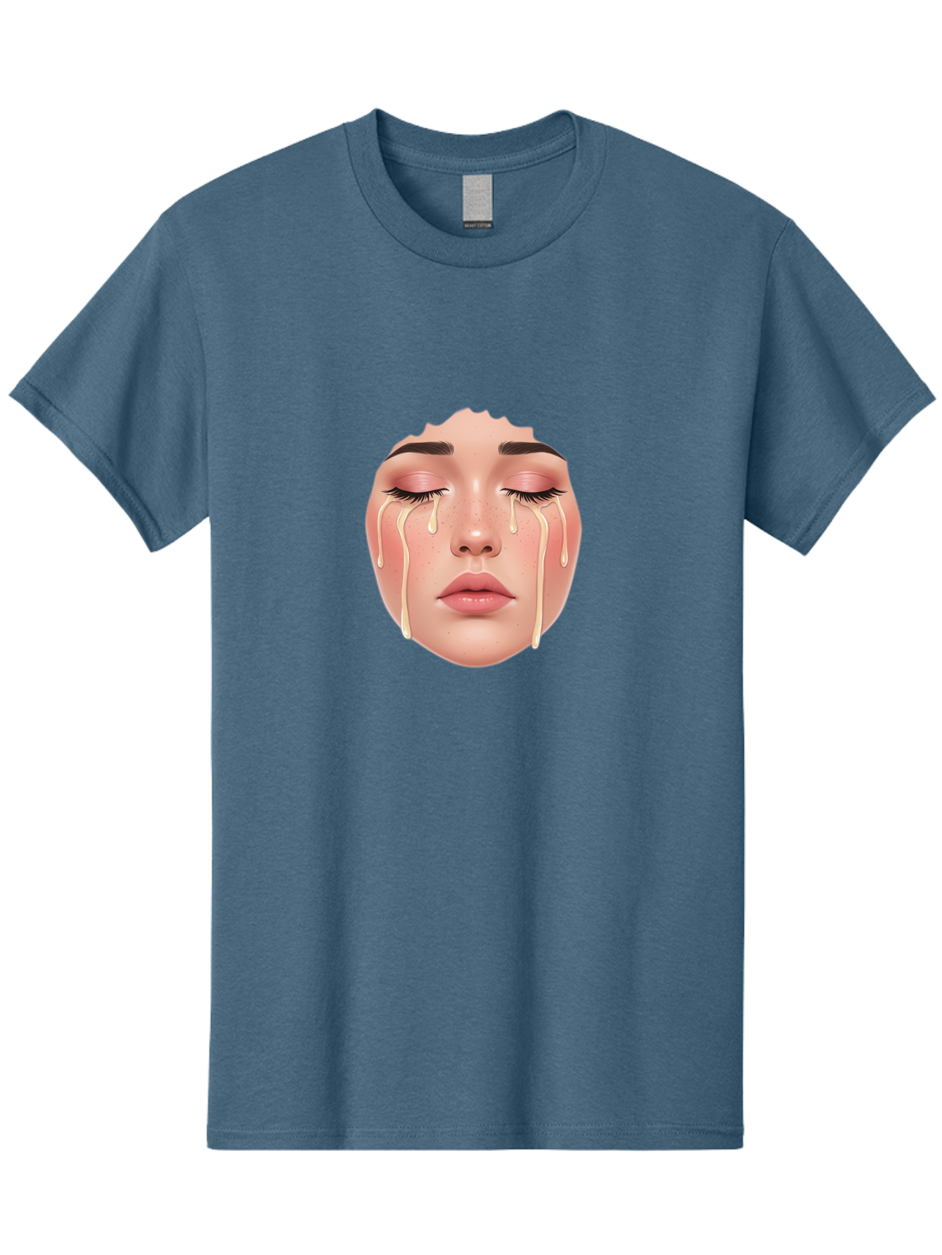 Crying-Face-Mask Men'S Graphic Tee, 100% Cotton, Comfortable Casual Summer Wear, Machine Washable, Vintage Camera, Old Camera, Antique Camera, Black Camera, Classic Photography, Photography Equipment, Nostalgic Device, Film Camera, Camera Art Bai755