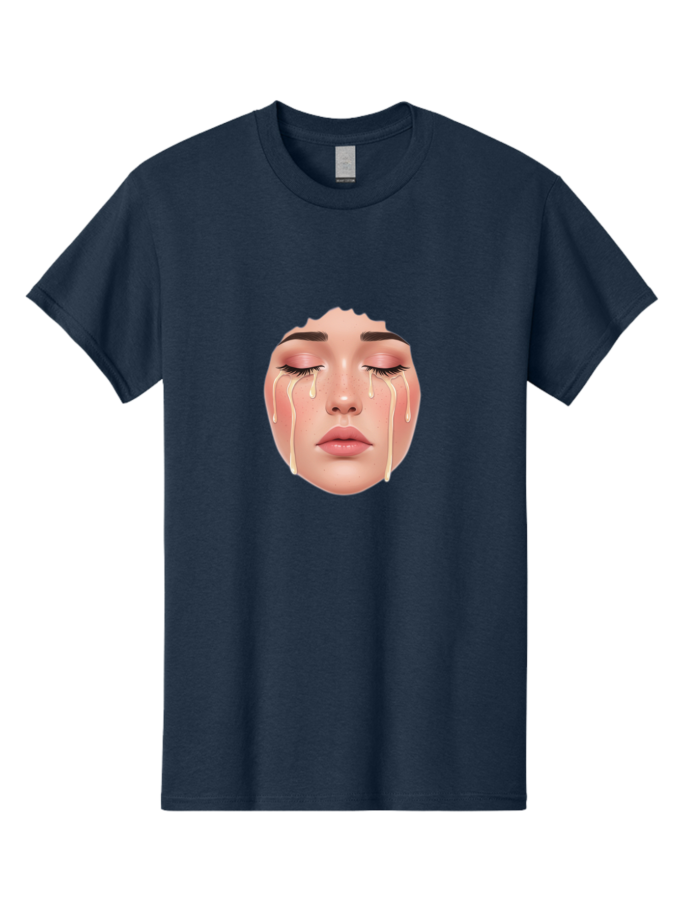 Crying-Face-Mask Men'S Graphic Tee, 100% Cotton, Comfortable Casual Summer Wear, Machine Washable, Vintage Camera, Old Camera, Antique Camera, Black Camera, Classic Photography, Photography Equipment, Nostalgic Device, Film Camera, Camera Art Bai755