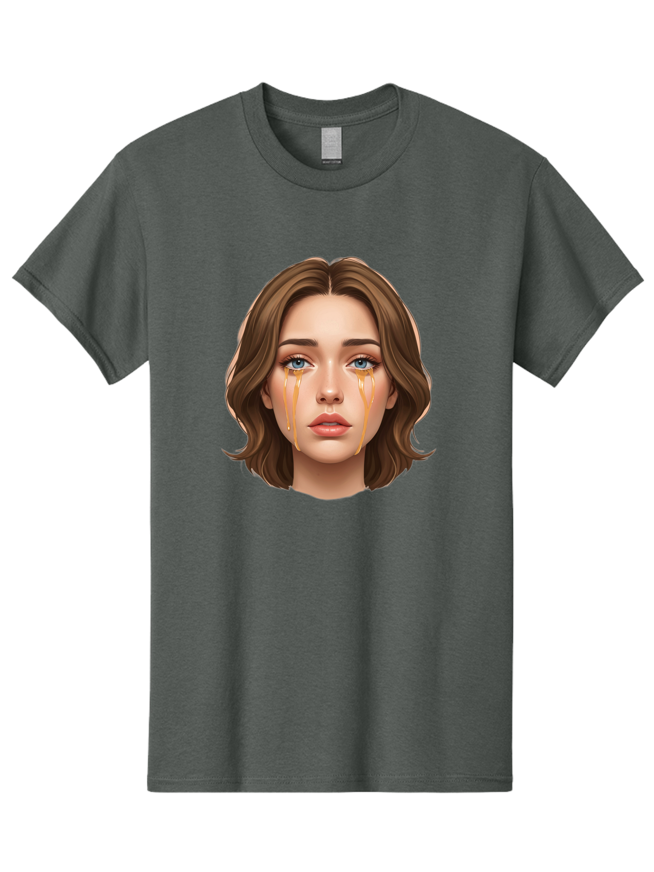 Crying-Woman-2 Men'S Graphic Tee, 100% Cotton, Comfortable Casual Summer Wear, Machine Washable, Vintage Camera, Old Camera, Antique Camera, Black Camera, Classic Photography, Photography Equipment, Nostalgic Device, Film Camera, Camera Art Bai758