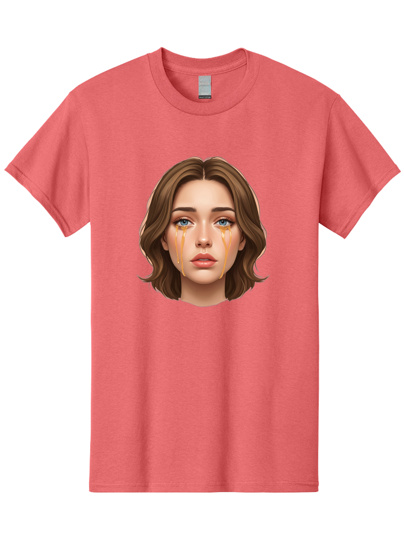 Crying-Woman-2 Men'S Graphic Tee, 100% Cotton, Comfortable Casual Summer Wear, Machine Washable, Vintage Camera, Old Camera, Antique Camera, Black Camera, Classic Photography, Photography Equipment, Nostalgic Device, Film Camera, Camera Art Bai758