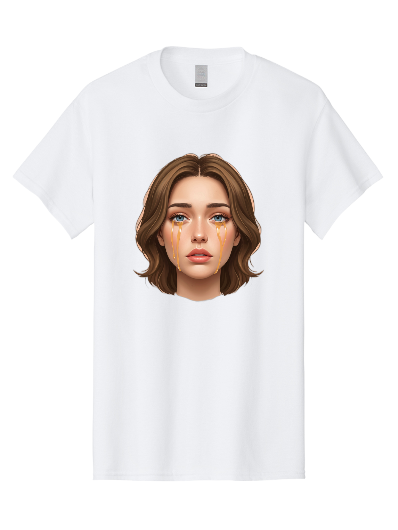 Crying-Woman-2 Men'S Graphic Tee, 100% Cotton, Comfortable Casual Summer Wear, Machine Washable, Vintage Camera, Old Camera, Antique Camera, Black Camera, Classic Photography, Photography Equipment, Nostalgic Device, Film Camera, Camera Art Bai758