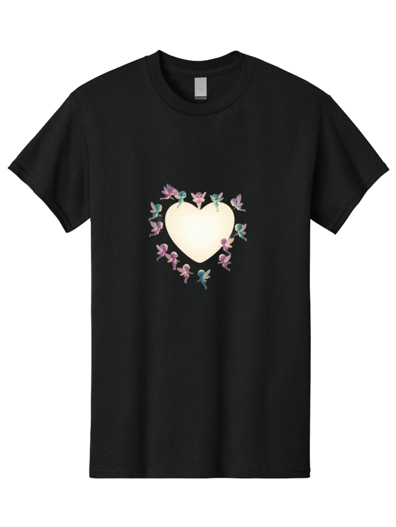 Cupid-Fairies-Heart Men'S Graphic Tee, 100% Cotton, Comfortable Casual Summer Wear, Machine Washable, Vintage Camera, Old Camera, Antique Camera, Black Camera, Classic Photography, Photography Equipment, Nostalgic Device, Film Camera, Bai760