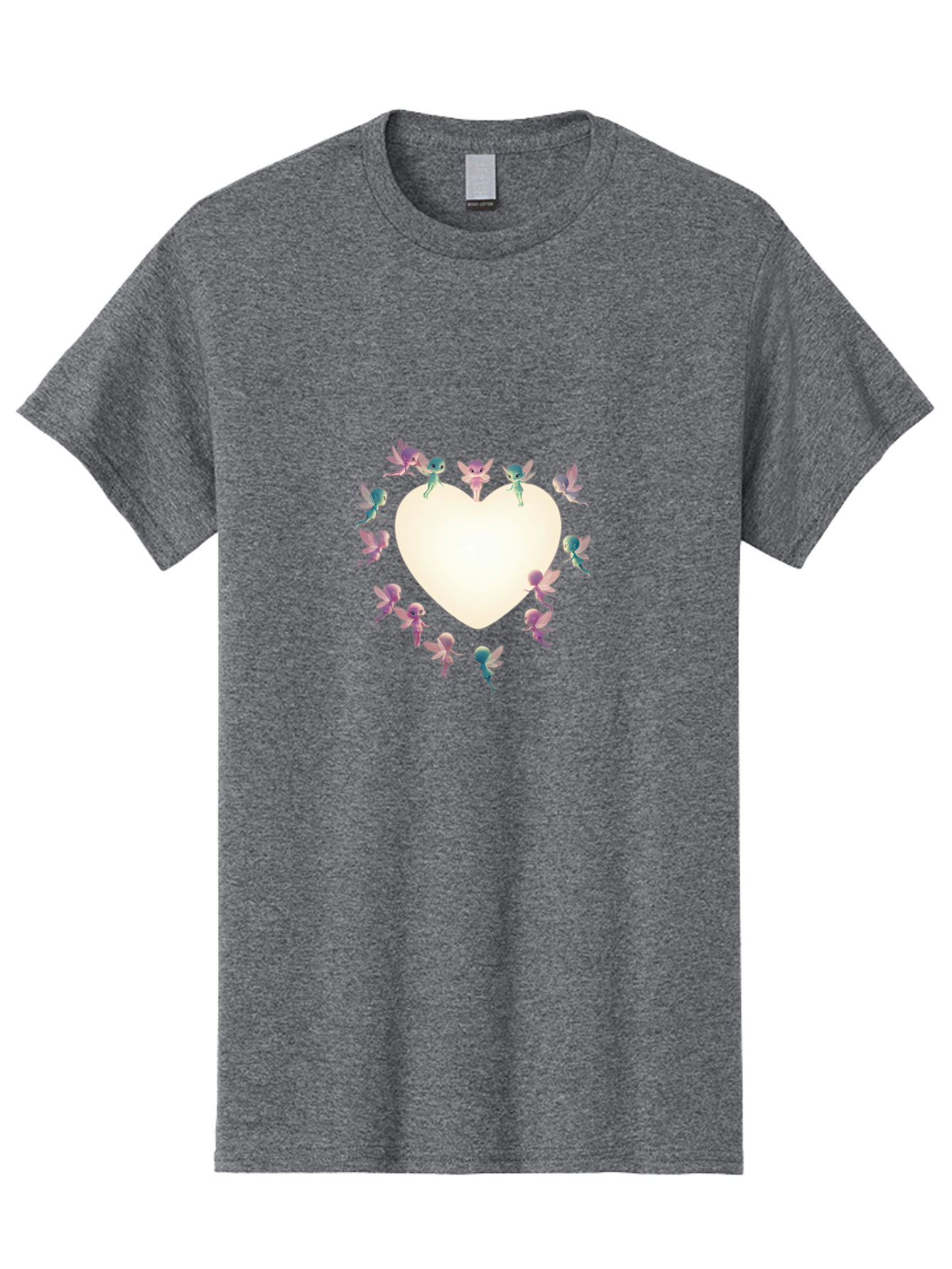 Cupid-Fairies-Heart Men'S Graphic Tee, 100% Cotton, Comfortable Casual Summer Wear, Machine Washable, Vintage Camera, Old Camera, Antique Camera, Black Camera, Classic Photography, Photography Equipment, Nostalgic Device, Film Camera, Bai760