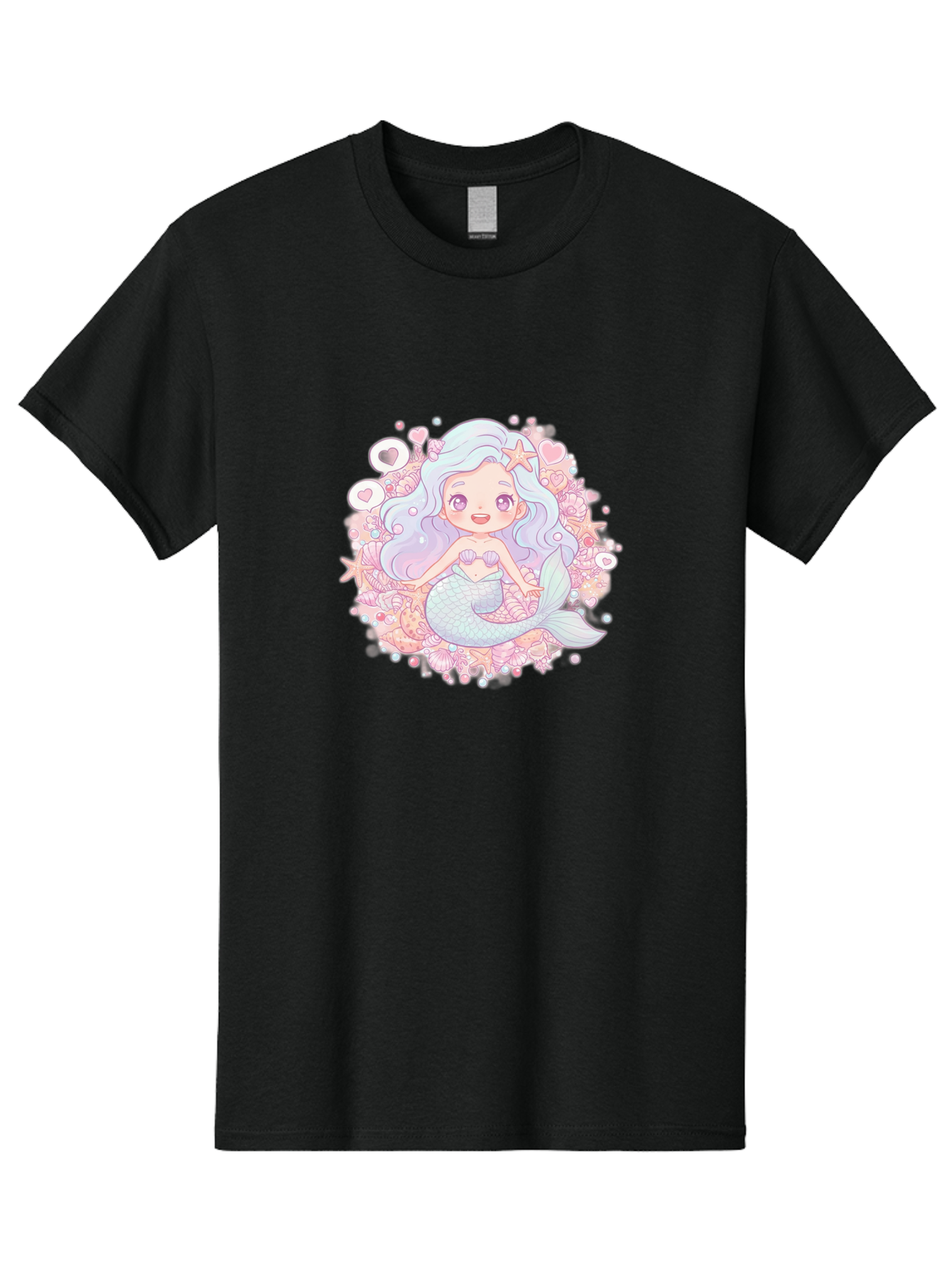 Cute-Mermaid-Girl-1 Men'S Graphic Tee, 100% Cotton, Comfortable Casual Summer Wear, Machine Washable, Vintage Camera, Old Camera, Antique Camera, Black Camera, Classic Photography, Photography Equipment, Nostalgic Device, Film Camera, Bai764