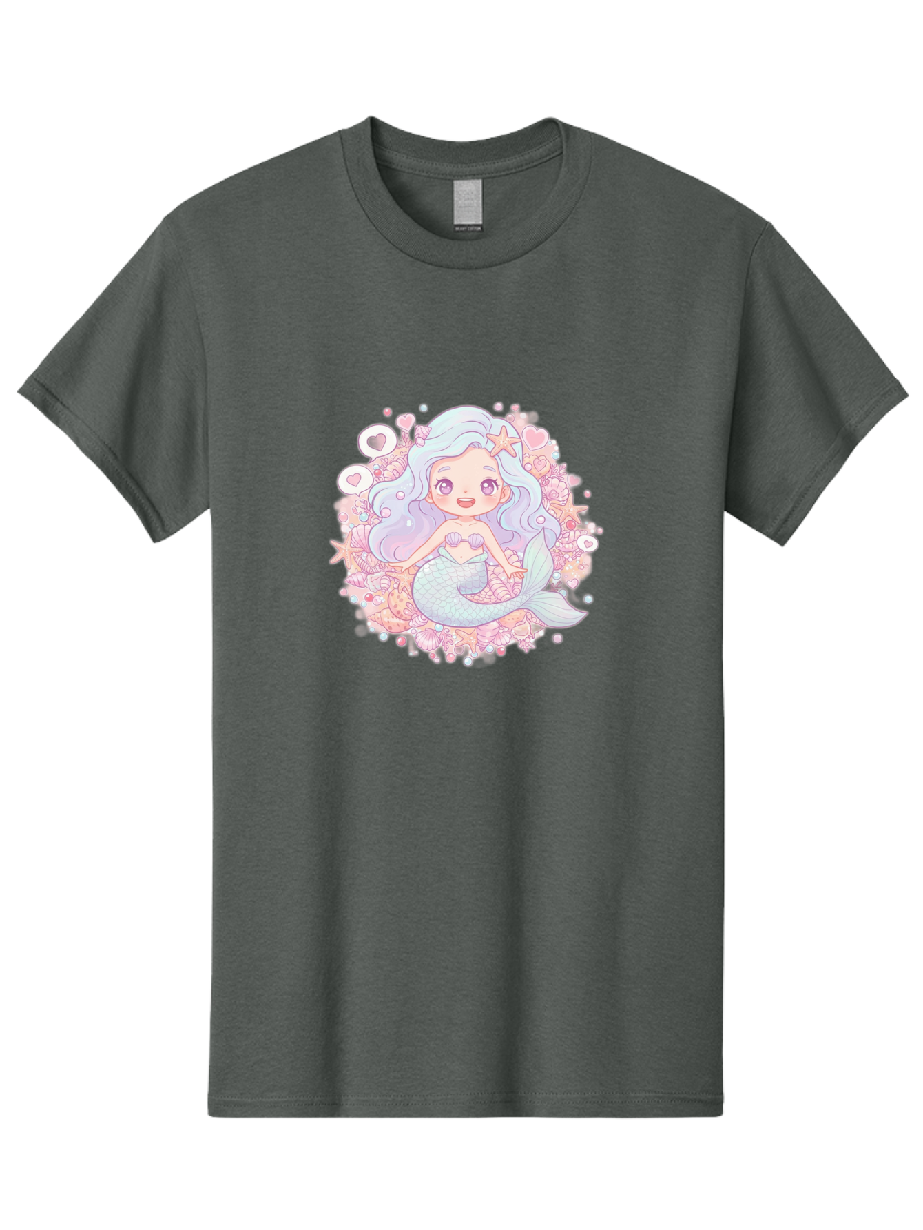 Cute-Mermaid-Girl-1 Men'S Graphic Tee, 100% Cotton, Comfortable Casual Summer Wear, Machine Washable, Vintage Camera, Old Camera, Antique Camera, Black Camera, Classic Photography, Photography Equipment, Nostalgic Device, Film Camera, Bai764