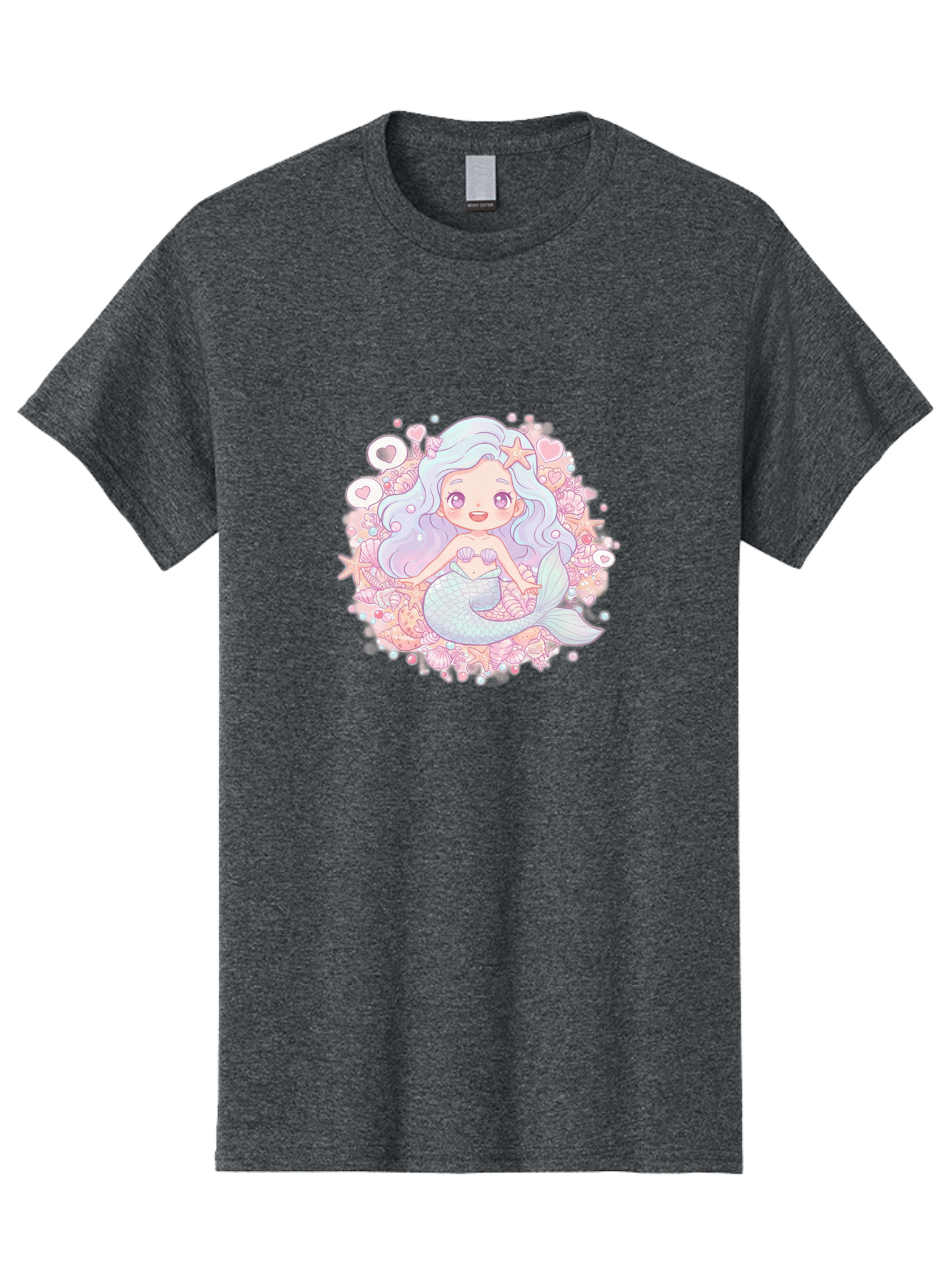 Cute-Mermaid-Girl-1 Men'S Graphic Tee, 100% Cotton, Comfortable Casual Summer Wear, Machine Washable, Vintage Camera, Old Camera, Antique Camera, Black Camera, Classic Photography, Photography Equipment, Nostalgic Device, Film Camera, Bai764