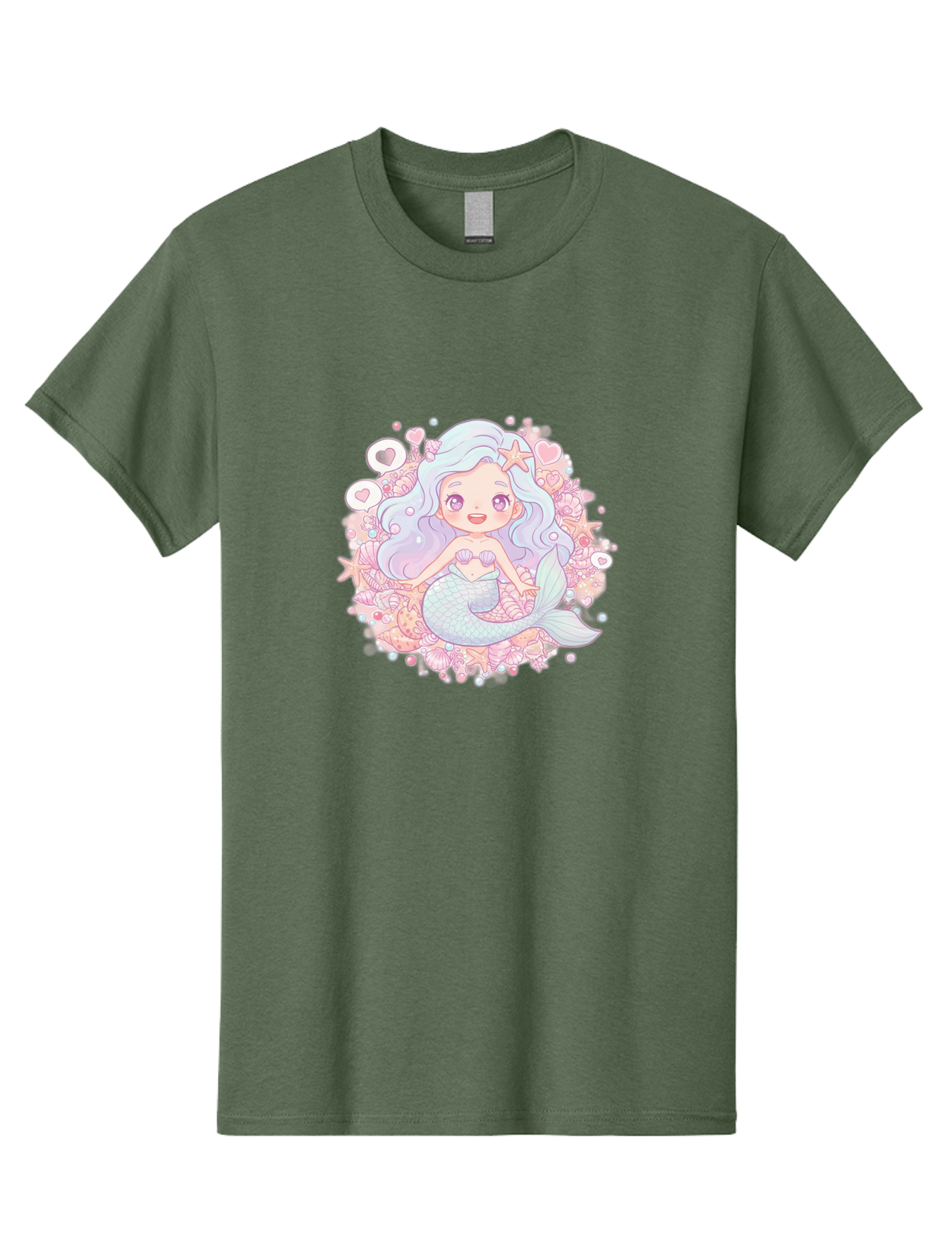 Cute-Mermaid-Girl-1 Men'S Graphic Tee, 100% Cotton, Comfortable Casual Summer Wear, Machine Washable, Vintage Camera, Old Camera, Antique Camera, Black Camera, Classic Photography, Photography Equipment, Nostalgic Device, Film Camera, Bai764