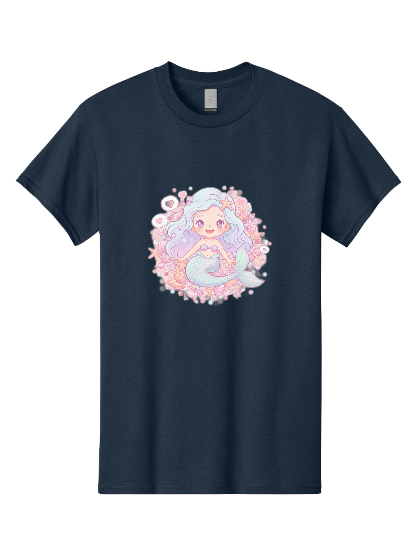 Cute-Mermaid-Girl-1 Men'S Graphic Tee, 100% Cotton, Comfortable Casual Summer Wear, Machine Washable, Vintage Camera, Old Camera, Antique Camera, Black Camera, Classic Photography, Photography Equipment, Nostalgic Device, Film Camera, Bai764