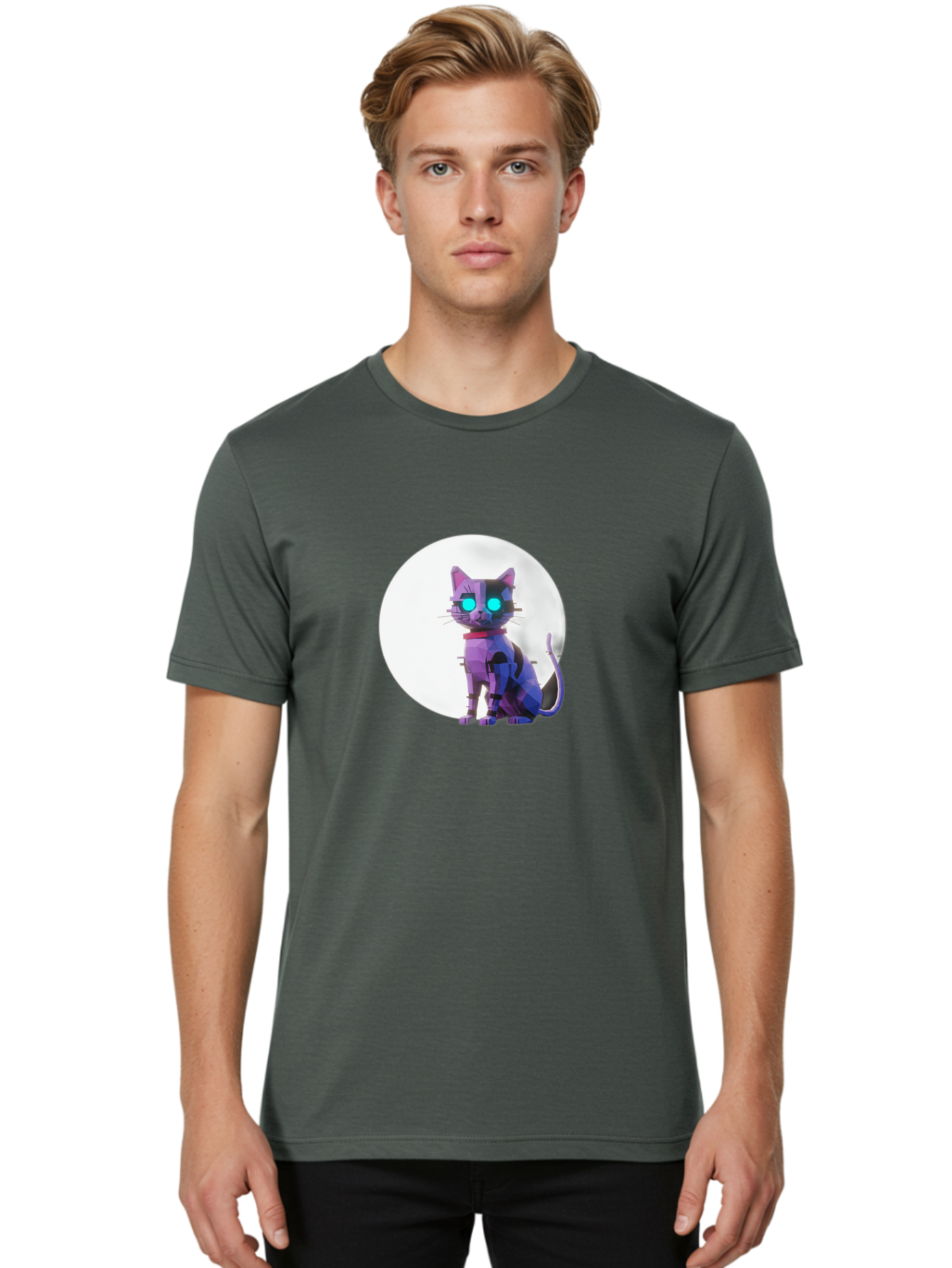 Cybernetic-Cat Men'S Graphic Tee, 100% Cotton, Comfortable Casual Summer Wear, Machine Washable, Vintage Camera, Old Camera, Antique Camera, Black Camera, Classic Photography, Photography Equipment, Nostalgic Device, Film Camera, Camera Art Bai767