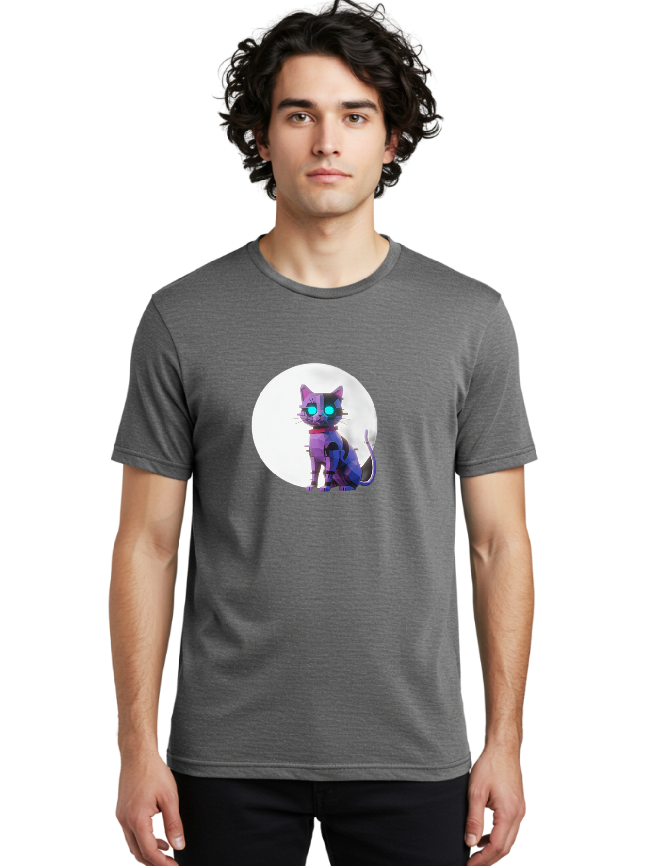 Cybernetic-Cat Men'S Graphic Tee, 100% Cotton, Comfortable Casual Summer Wear, Machine Washable, Vintage Camera, Old Camera, Antique Camera, Black Camera, Classic Photography, Photography Equipment, Nostalgic Device, Film Camera, Camera Art Bai767
