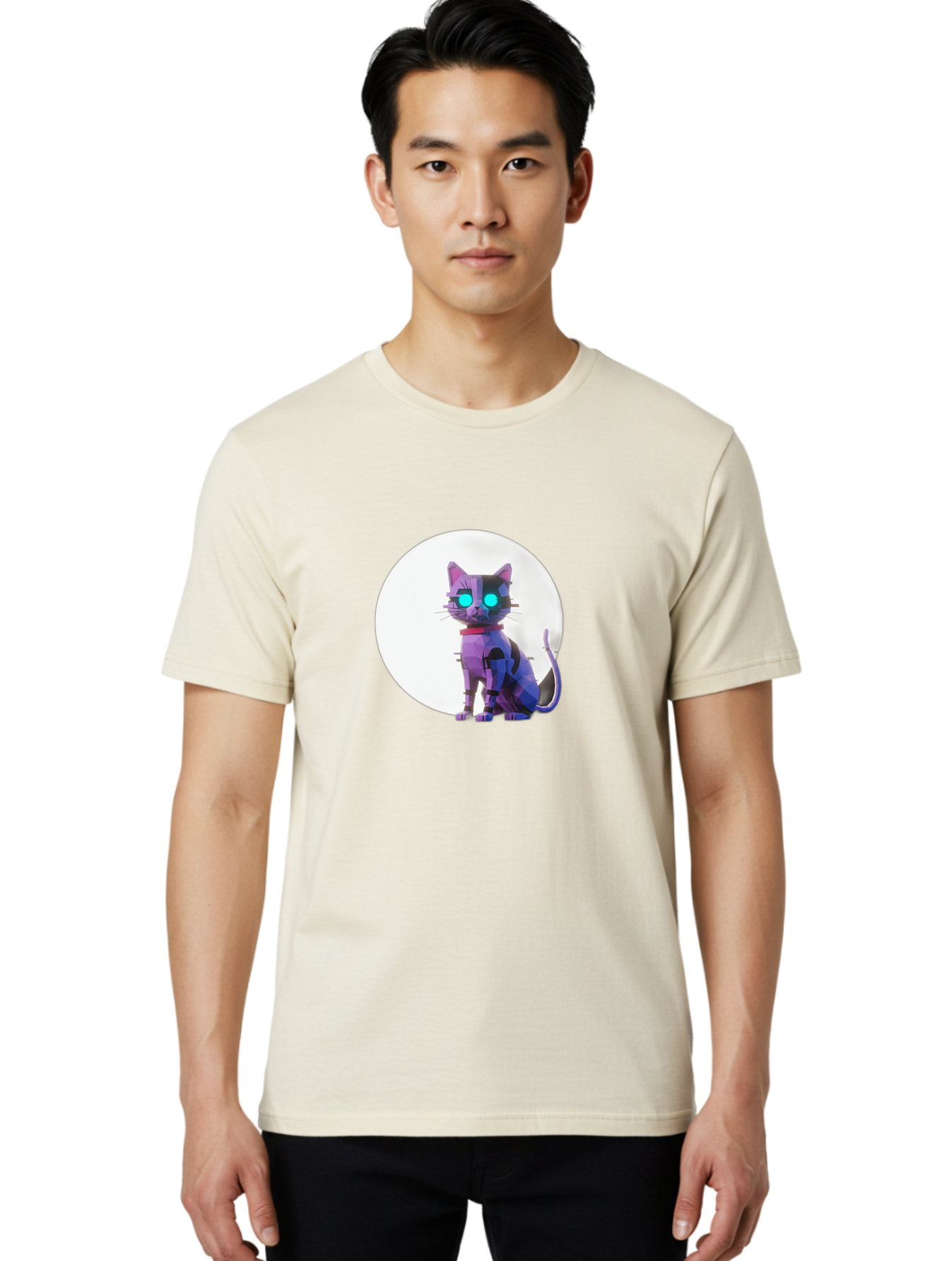 Cybernetic-Cat Men'S Graphic Tee, 100% Cotton, Comfortable Casual Summer Wear, Machine Washable, Vintage Camera, Old Camera, Antique Camera, Black Camera, Classic Photography, Photography Equipment, Nostalgic Device, Film Camera, Camera Art Bai767
