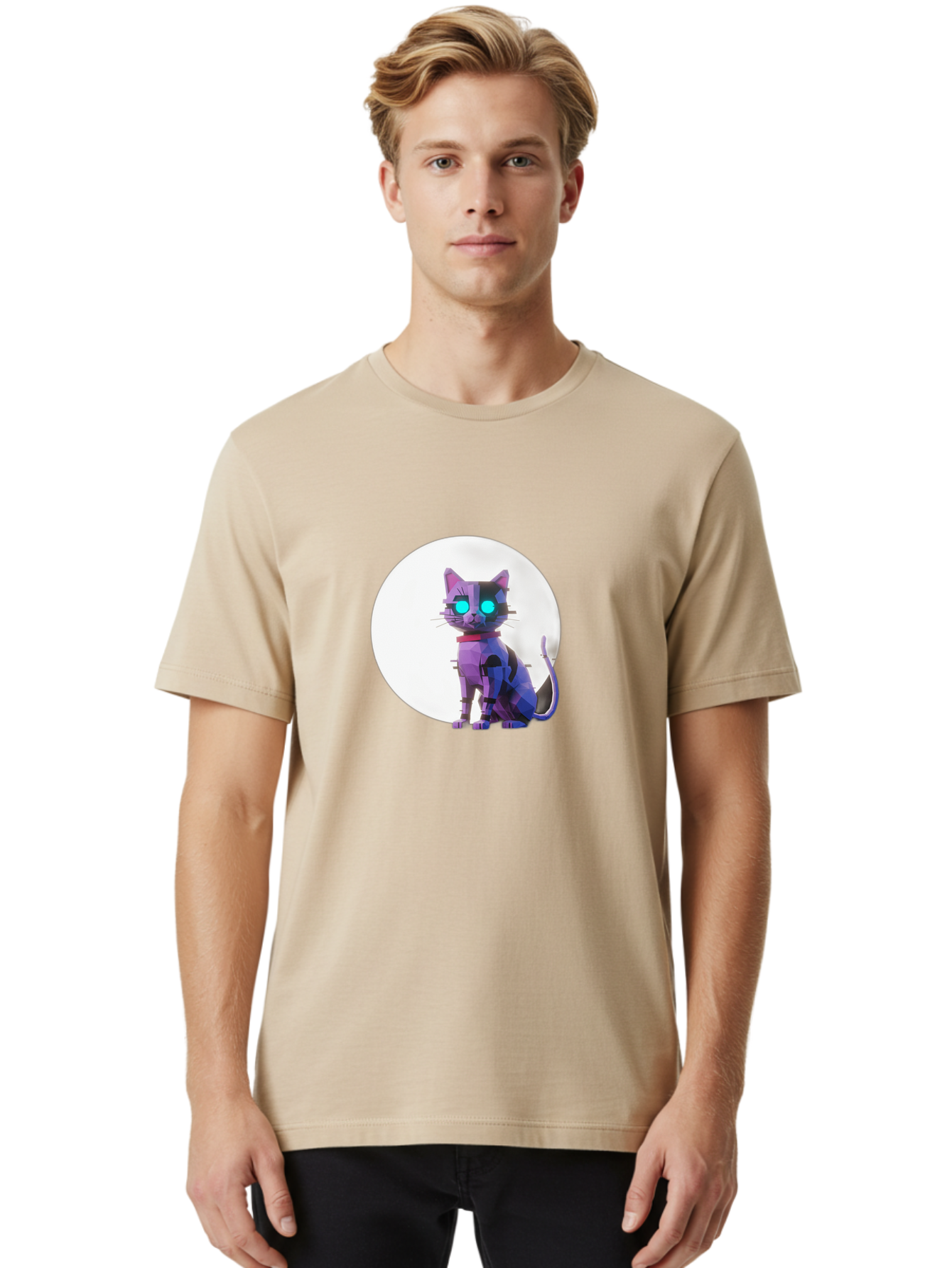 Cybernetic-Cat Men'S Graphic Tee, 100% Cotton, Comfortable Casual Summer Wear, Machine Washable, Vintage Camera, Old Camera, Antique Camera, Black Camera, Classic Photography, Photography Equipment, Nostalgic Device, Film Camera, Camera Art Bai767