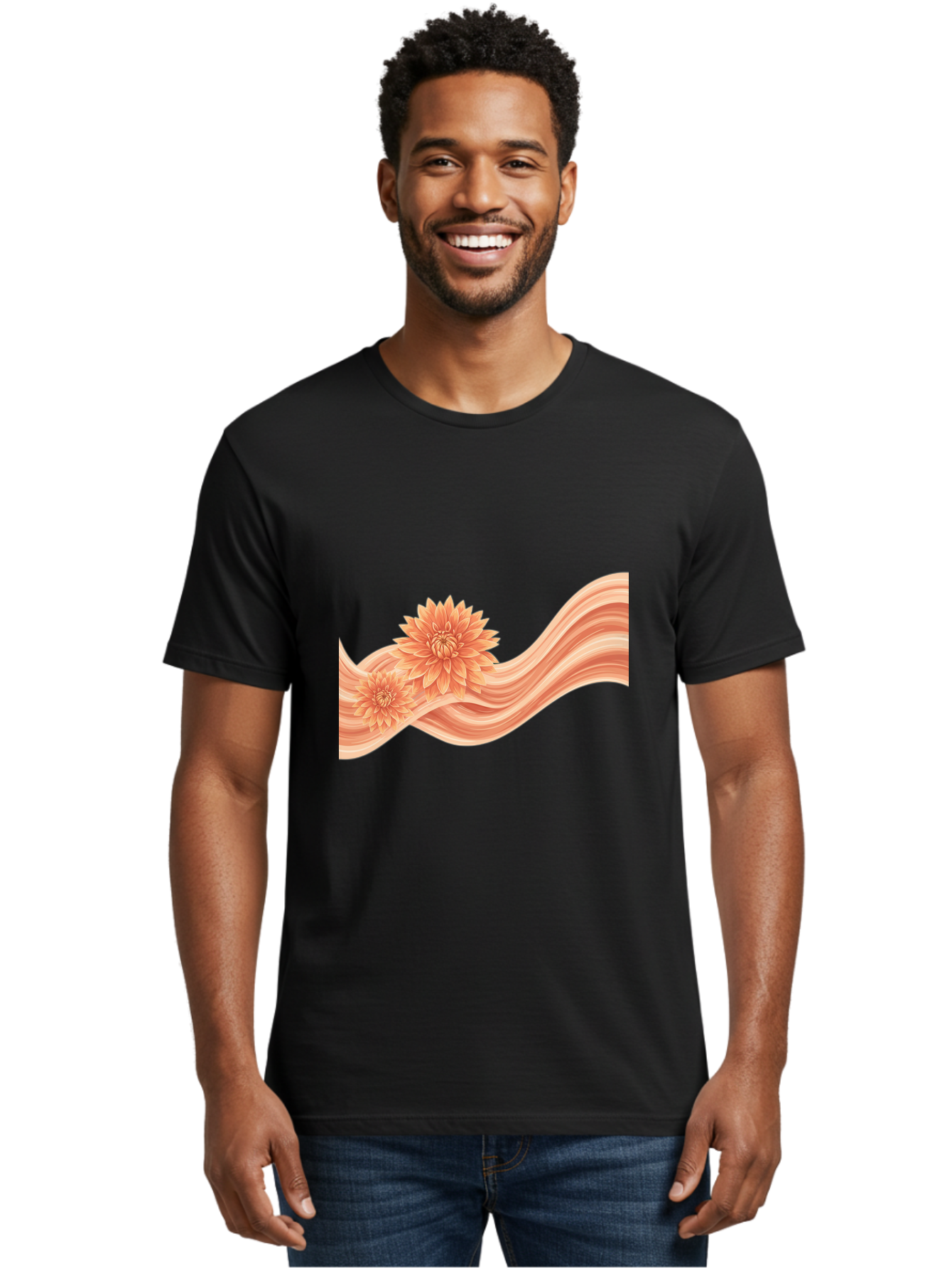 Dahlias-On-Ribbon Men'S Graphic Tee, 100% Cotton, Comfortable Casual Summer Wear, Machine Washable, Vintage Camera, Old Camera, Antique Camera, Black Camera, Classic Photography, Photography Equipment, Nostalgic Device, Film Camera, Camera Art Bai768