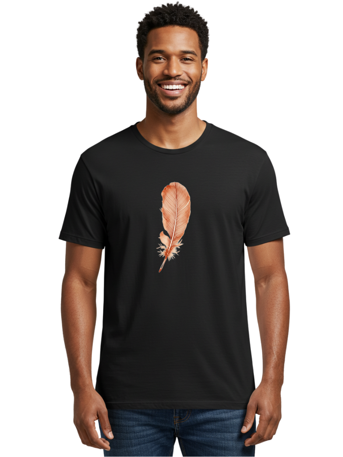 Damaged-Feather Men'S Graphic Tee, 100% Cotton, Comfortable Casual Summer Wear, Machine Washable, Vintage Camera, Old Camera, Antique Camera, Black Camera, Classic Photography, Photography Equipment, Nostalgic Device, Film Camera, Camera Art Bai769