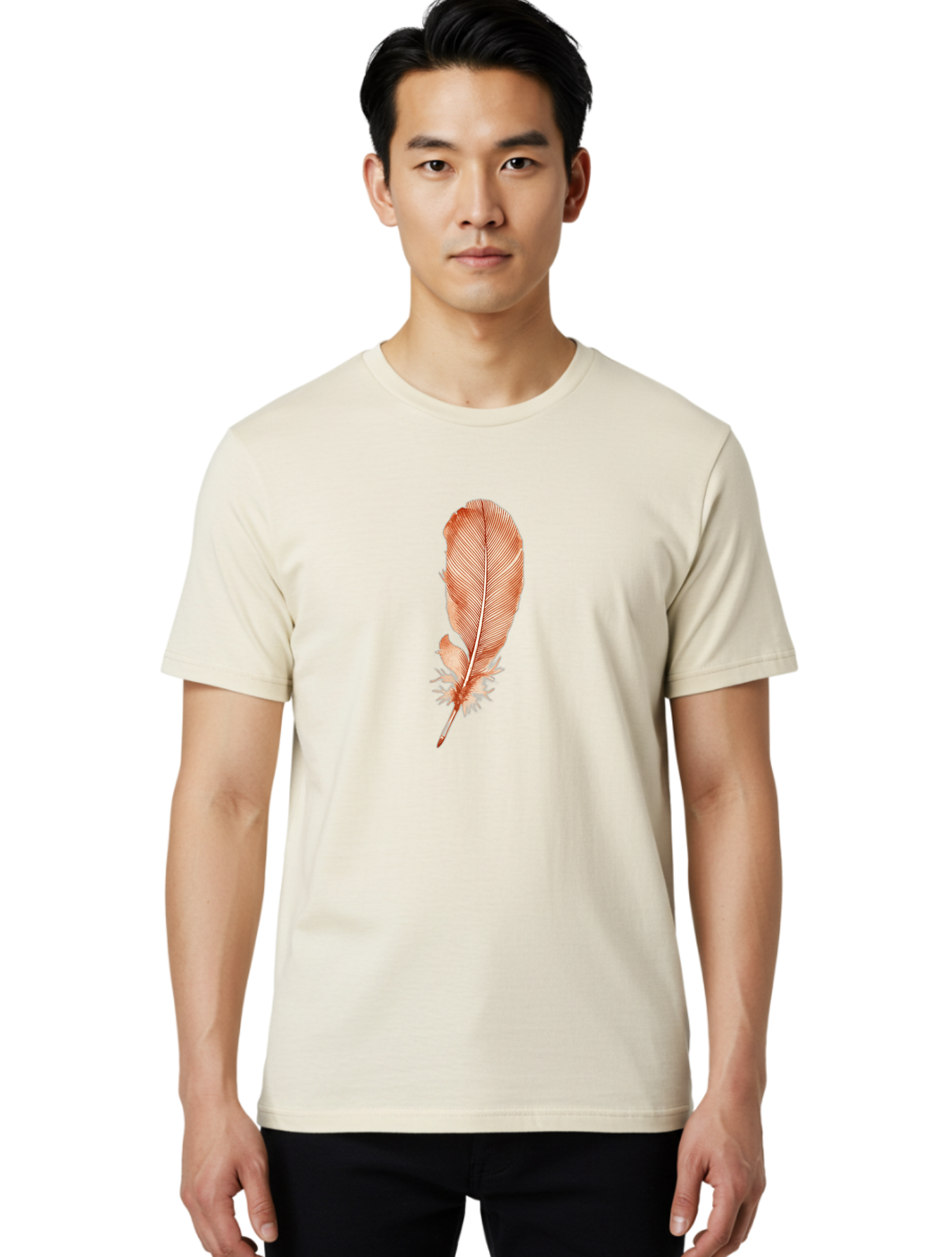 Damaged-Feather Men'S Graphic Tee, 100% Cotton, Comfortable Casual Summer Wear, Machine Washable, Vintage Camera, Old Camera, Antique Camera, Black Camera, Classic Photography, Photography Equipment, Nostalgic Device, Film Camera, Camera Art Bai769