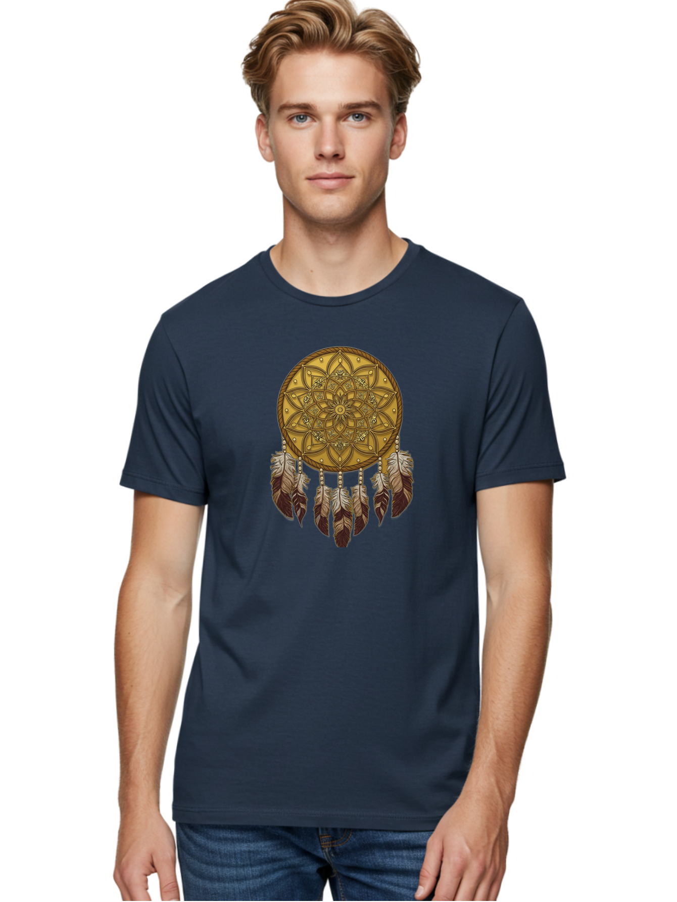 Dreamcatcher-Mandala Men'S Graphic Tee, 100% Cotton, Comfortable Casual Summer Wear, Machine Washable, Vintage Camera, Old Camera, Antique Camera, Black Camera, Classic Photography, Photography Equipment, Nostalgic Device, Film Camera, Bai775