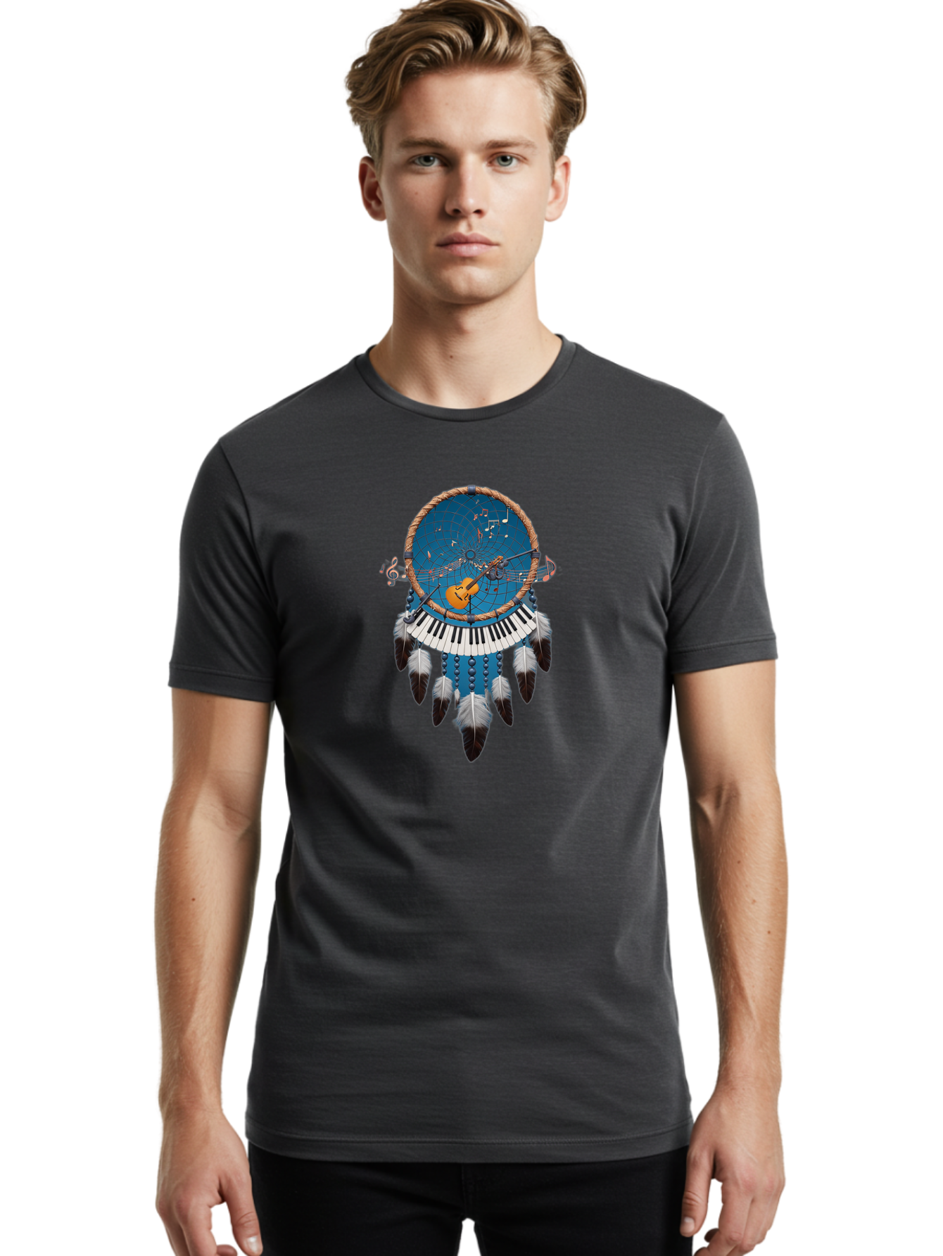 Dreamcatcher-Music Men'S Graphic Tee, 100% Cotton, Comfortable Casual Summer Wear, Machine Washable, Vintage Camera, Old Camera, Antique Camera, Black Camera, Classic Photography, Photography Equipment, Nostalgic Device, Film Camera, Bai776