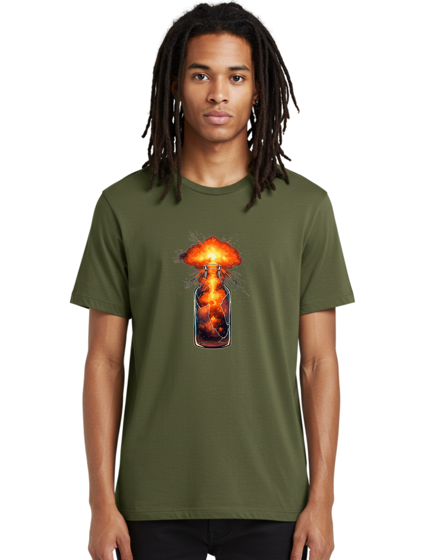 Exploding-Bottle Men'S Graphic Tee, 100% Cotton, Comfortable Casual Summer Wear, Machine Washable, Vintage Camera, Old Camera, Antique Camera, Black Camera, Classic Photography, Photography Equipment, Nostalgic Device, Film Camera, Camera Art Bai781