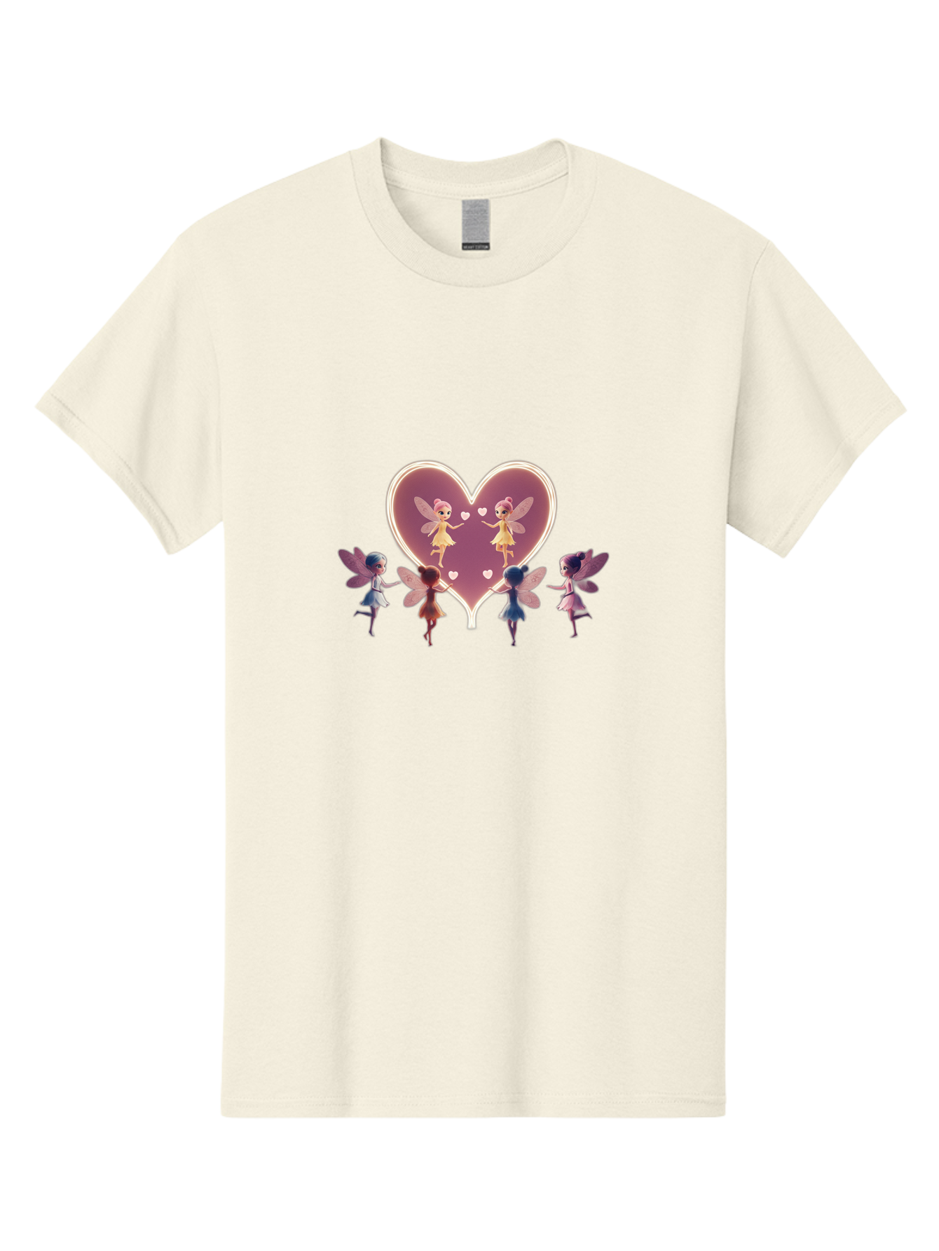 Fairies-Dancing-Around-Two-Fairies-In-Heart Men'S Graphic Tee, 100% Cotton, Comfortable Casual Summer Wear, Machine Washable, Vintage Camera, Old Camera, Antique Camera, Black Camera, Classic Photography, Photography Equipment, Bai785