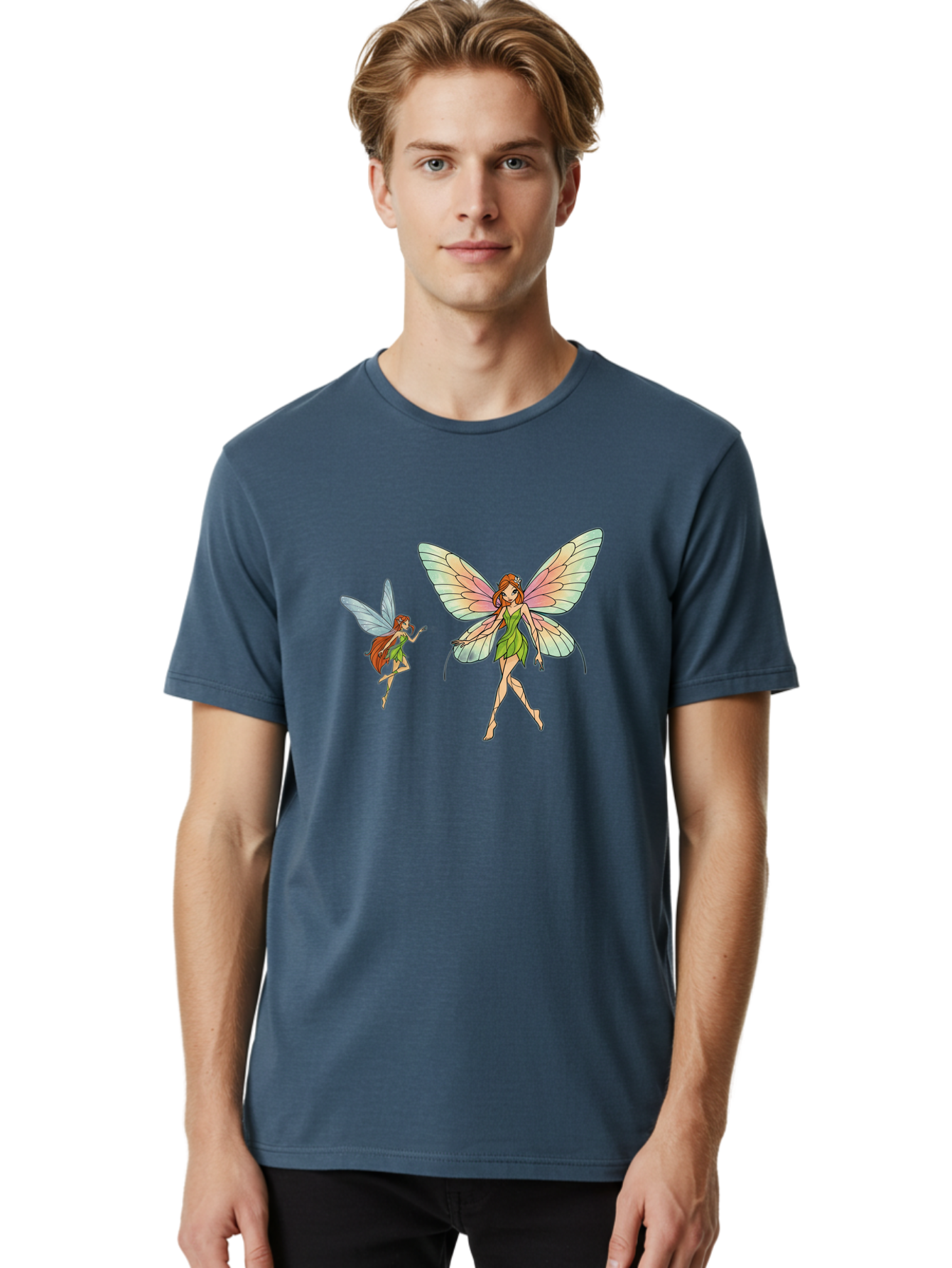 Fairy-Cartoon-Characters Men'S Graphic Tee, 100% Cotton, Comfortable Casual Summer Wear, Machine Washable, Vintage Camera, Old Camera, Antique Camera, Black Camera, Classic Photography, Photography Equipment, Nostalgic Device, Film Camera, Bai788