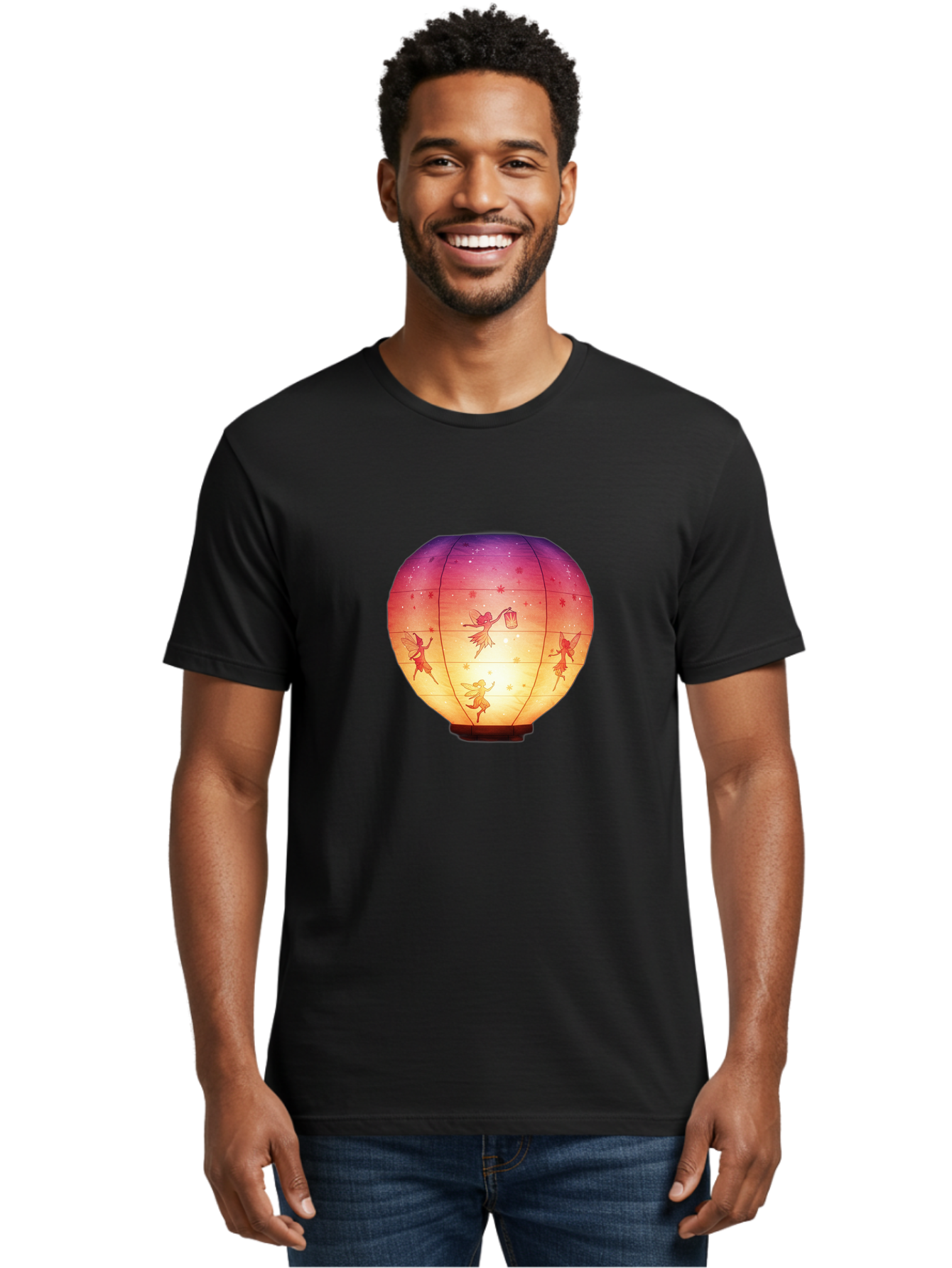 Fairy-Lantern-1 Men'S Graphic Tee, 100% Cotton, Comfortable Casual Summer Wear, Machine Washable, Vintage Camera, Old Camera, Antique Camera, Black Camera, Classic Photography, Photography Equipment, Nostalgic Device, Film Camera, Camera Art Bai791