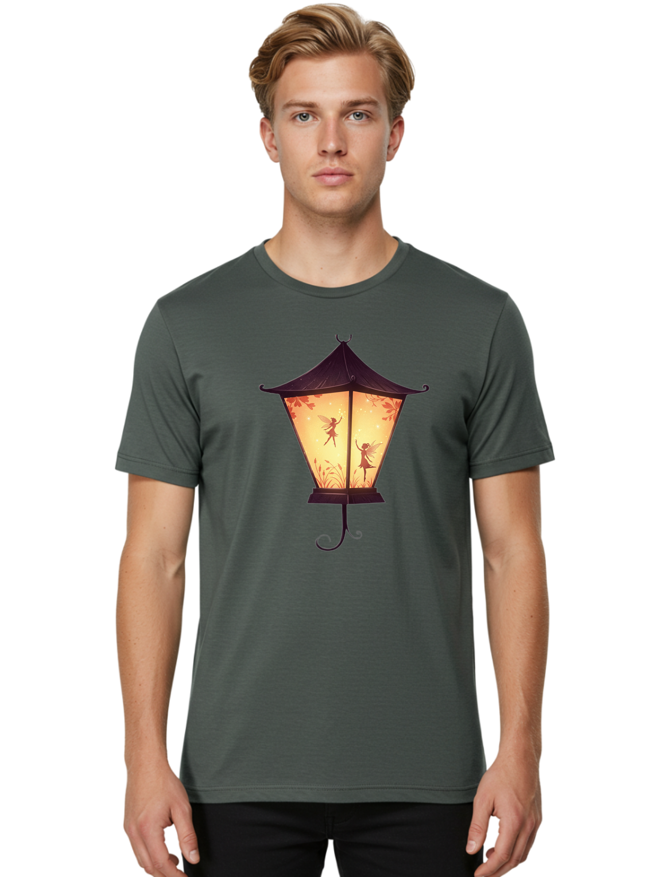 Fairy-Lantern-3 Men'S Graphic Tee, 100% Cotton, Comfortable Casual Summer Wear, Machine Washable, Vintage Camera, Old Camera, Antique Camera, Black Camera, Classic Photography, Photography Equipment, Nostalgic Device, Film Camera, Camera Art Bai793
