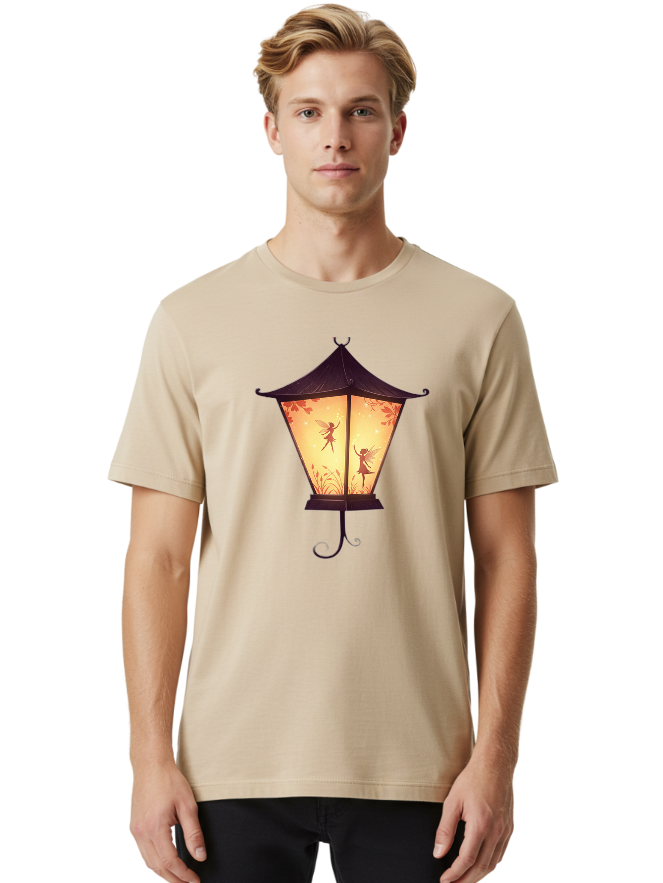 Fairy-Lantern-3 Men'S Graphic Tee, 100% Cotton, Comfortable Casual Summer Wear, Machine Washable, Vintage Camera, Old Camera, Antique Camera, Black Camera, Classic Photography, Photography Equipment, Nostalgic Device, Film Camera, Camera Art Bai793