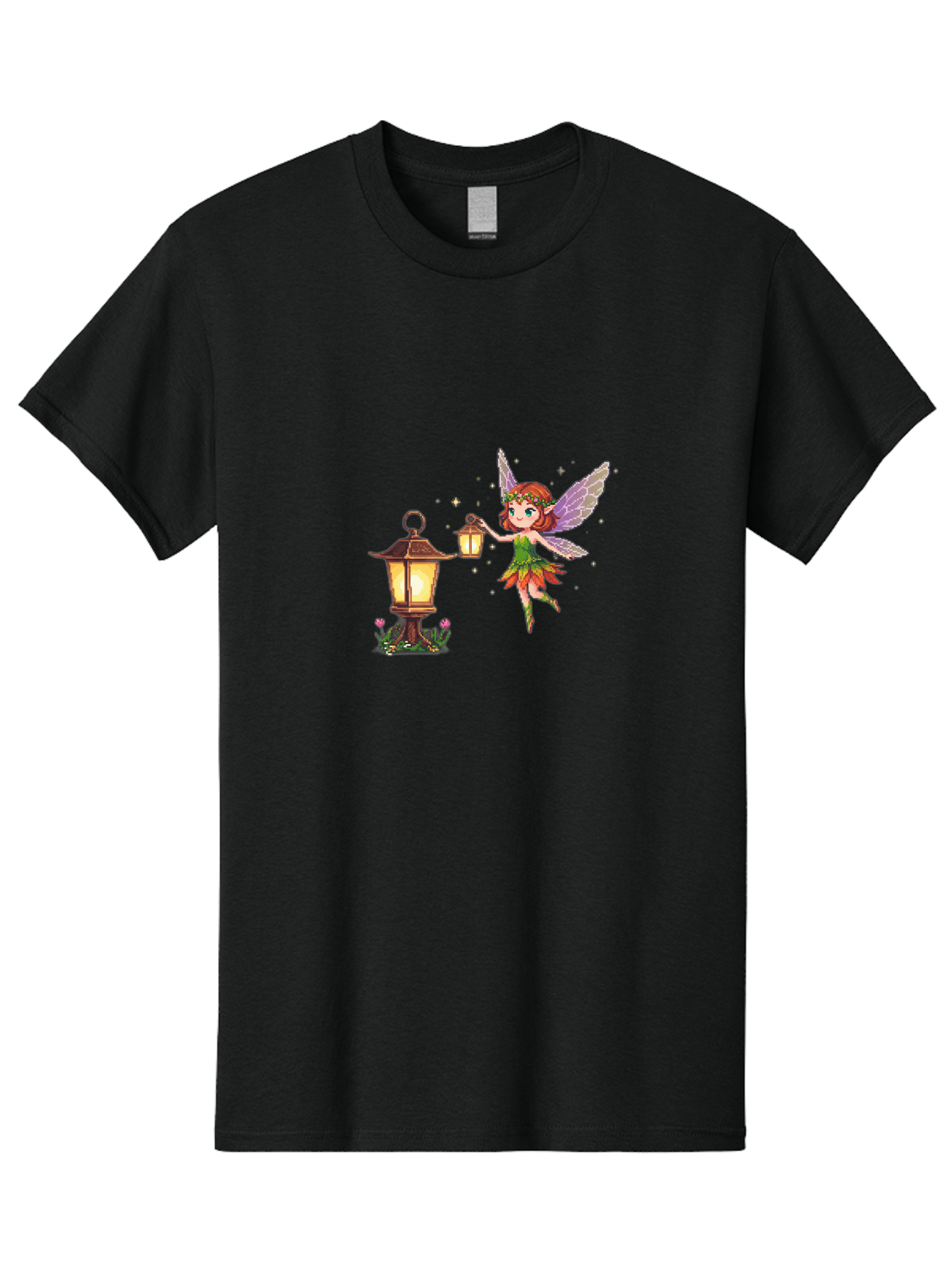 Fairy-With-Lantern-2 Men'S Graphic Tee, 100% Cotton, Comfortable Casual Summer Wear, Machine Washable, Vintage Camera, Old Camera, Antique Camera, Black Camera, Classic Photography, Photography Equipment, Nostalgic Device, Film Camera, Bai799