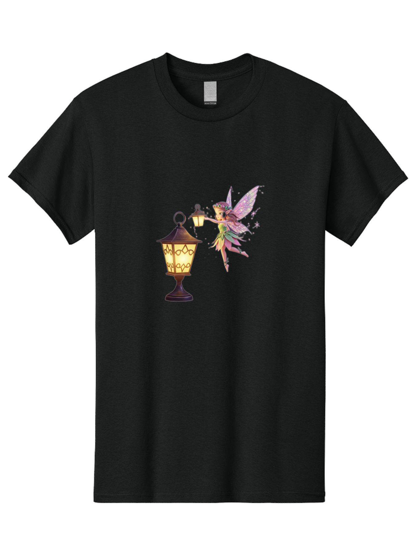 Fairy-With-Lantern-3 Men'S Graphic Tee, 100% Cotton, Comfortable Casual Summer Wear, Machine Washable, Vintage Camera, Old Camera, Antique Camera, Black Camera, Classic Photography, Photography Equipment, Nostalgic Device, Film Camera, Bai800