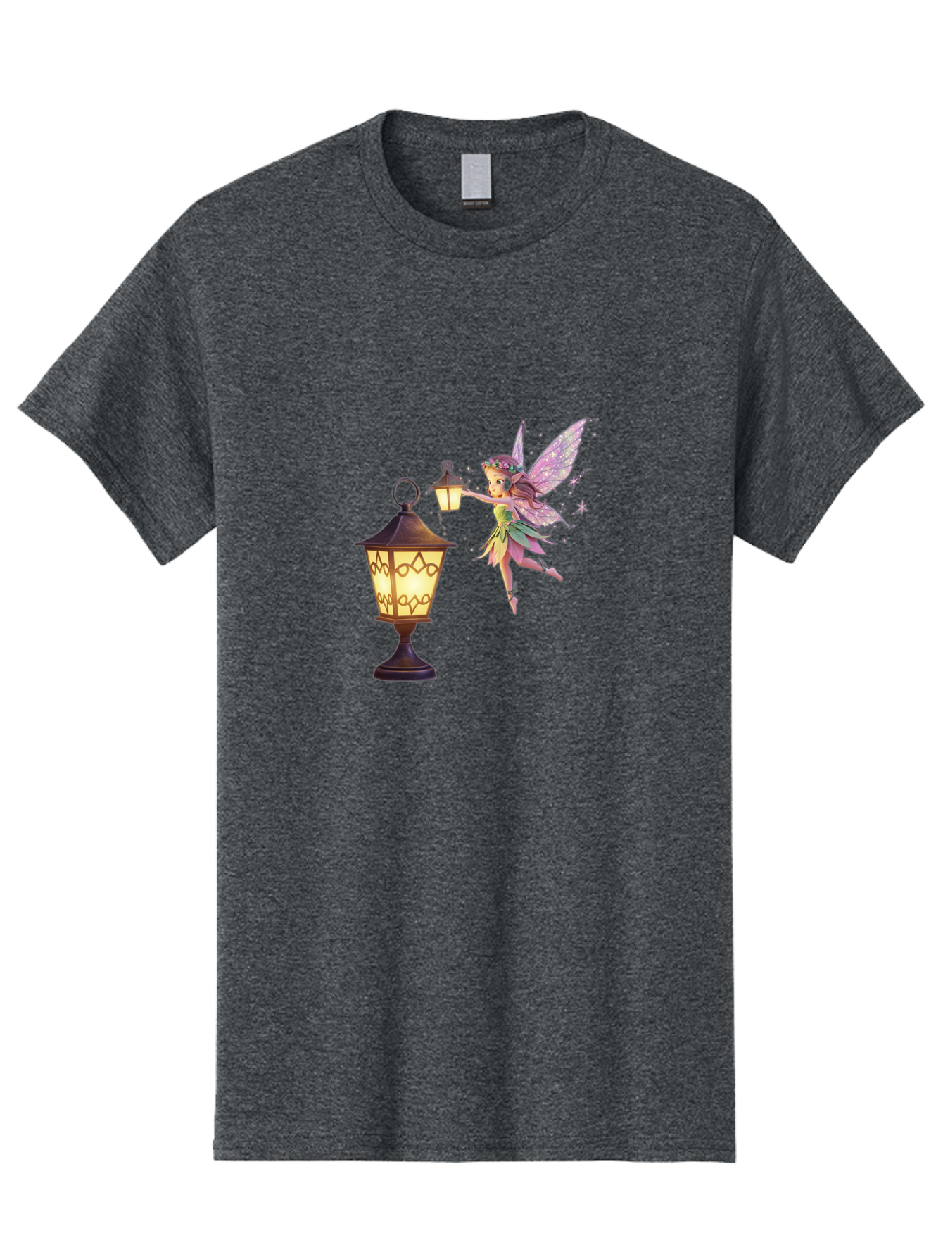 Fairy-With-Lantern-3 Men'S Graphic Tee, 100% Cotton, Comfortable Casual Summer Wear, Machine Washable, Vintage Camera, Old Camera, Antique Camera, Black Camera, Classic Photography, Photography Equipment, Nostalgic Device, Film Camera, Bai800