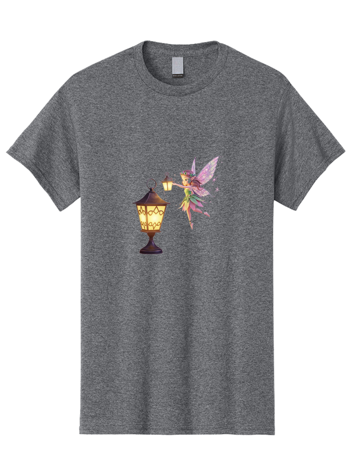 Fairy-With-Lantern-3 Men'S Graphic Tee, 100% Cotton, Comfortable Casual Summer Wear, Machine Washable, Vintage Camera, Old Camera, Antique Camera, Black Camera, Classic Photography, Photography Equipment, Nostalgic Device, Film Camera, Bai800