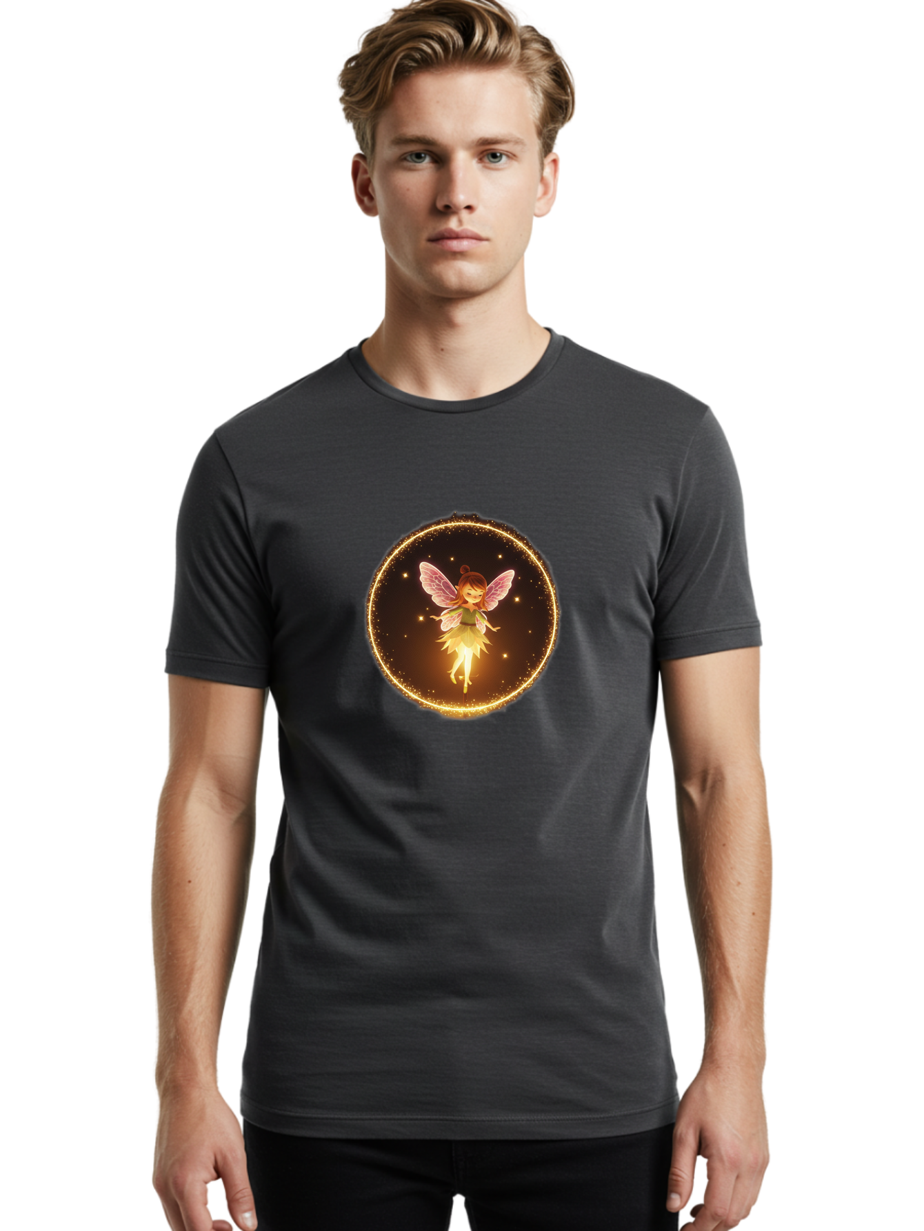 Fairy Men'S Graphic Tee, 100% Cotton, Comfortable Casual Summer Wear, Machine Washable, Vintage Camera, Old Camera, Antique Camera, Black Camera, Classic Photography, Photography Equipment, Nostalgic Device, Film Camera, Camera Art Bai802