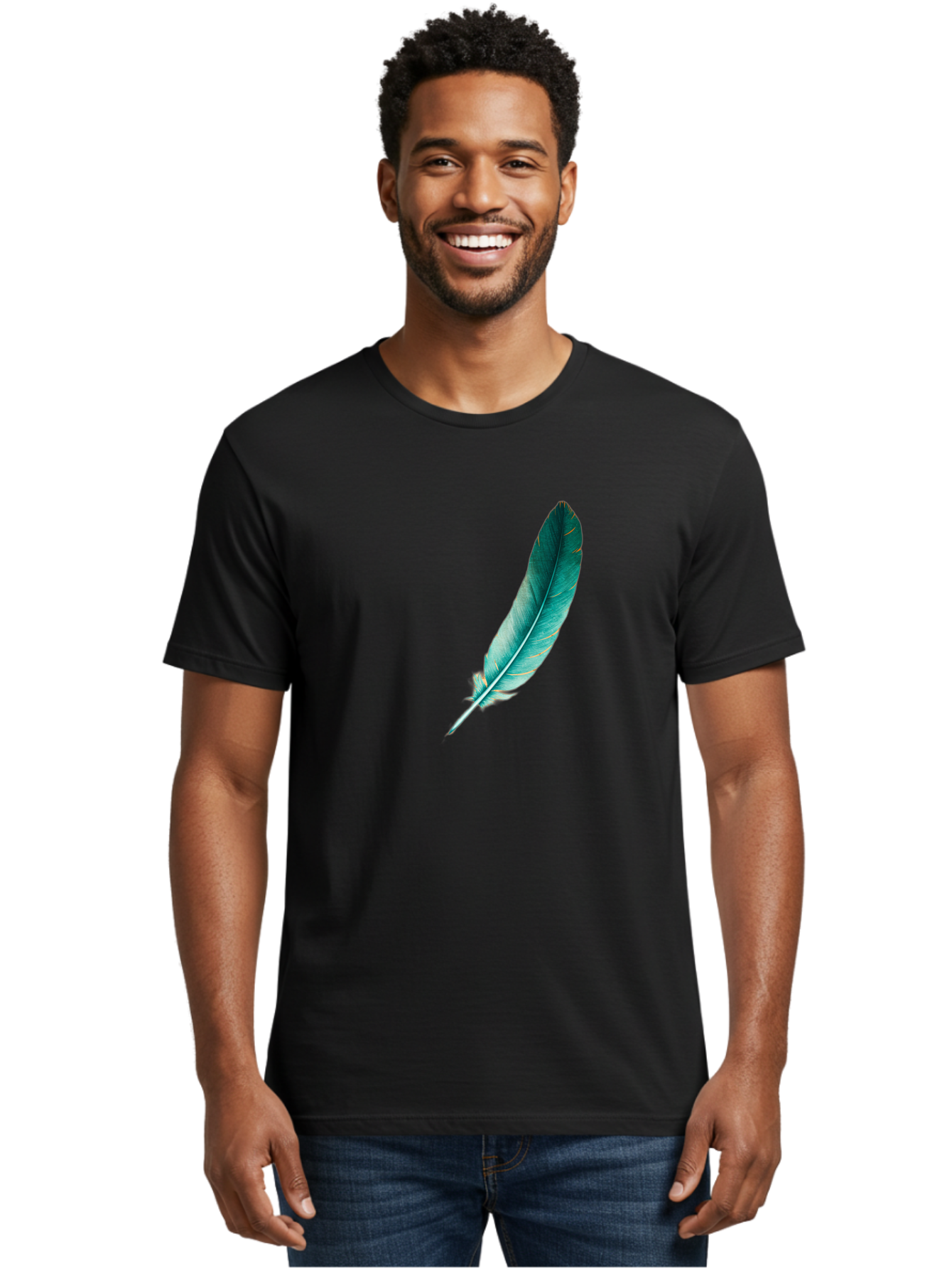 Feather-5 Men'S Graphic Tee, 100% Cotton, Comfortable Casual Summer Wear, Machine Washable, Vintage Camera, Old Camera, Antique Camera, Black Camera, Classic Photography, Photography Equipment, Nostalgic Device, Film Camera, Camera Art Bai808
