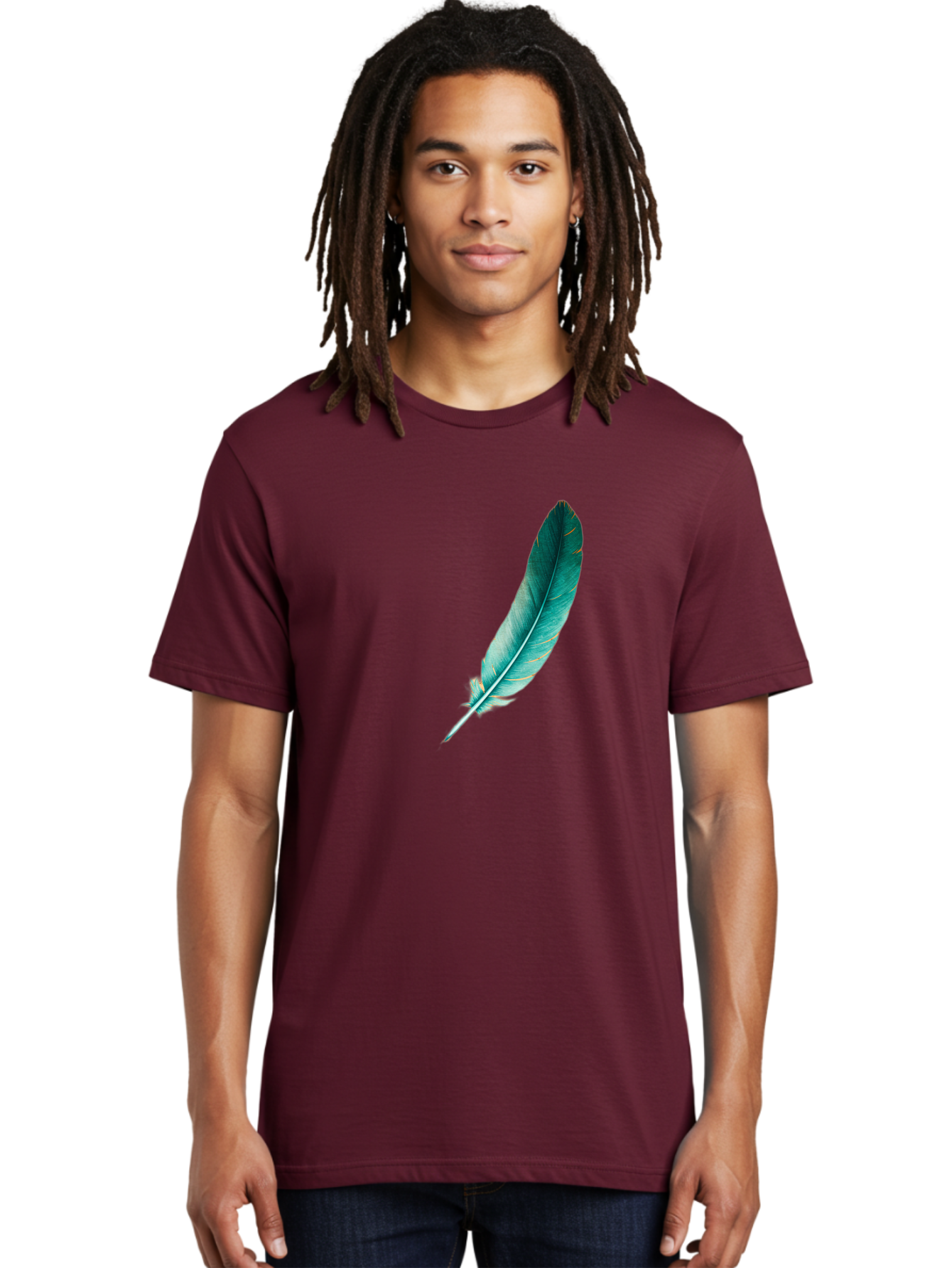 Feather-5 Men'S Graphic Tee, 100% Cotton, Comfortable Casual Summer Wear, Machine Washable, Vintage Camera, Old Camera, Antique Camera, Black Camera, Classic Photography, Photography Equipment, Nostalgic Device, Film Camera, Camera Art Bai808