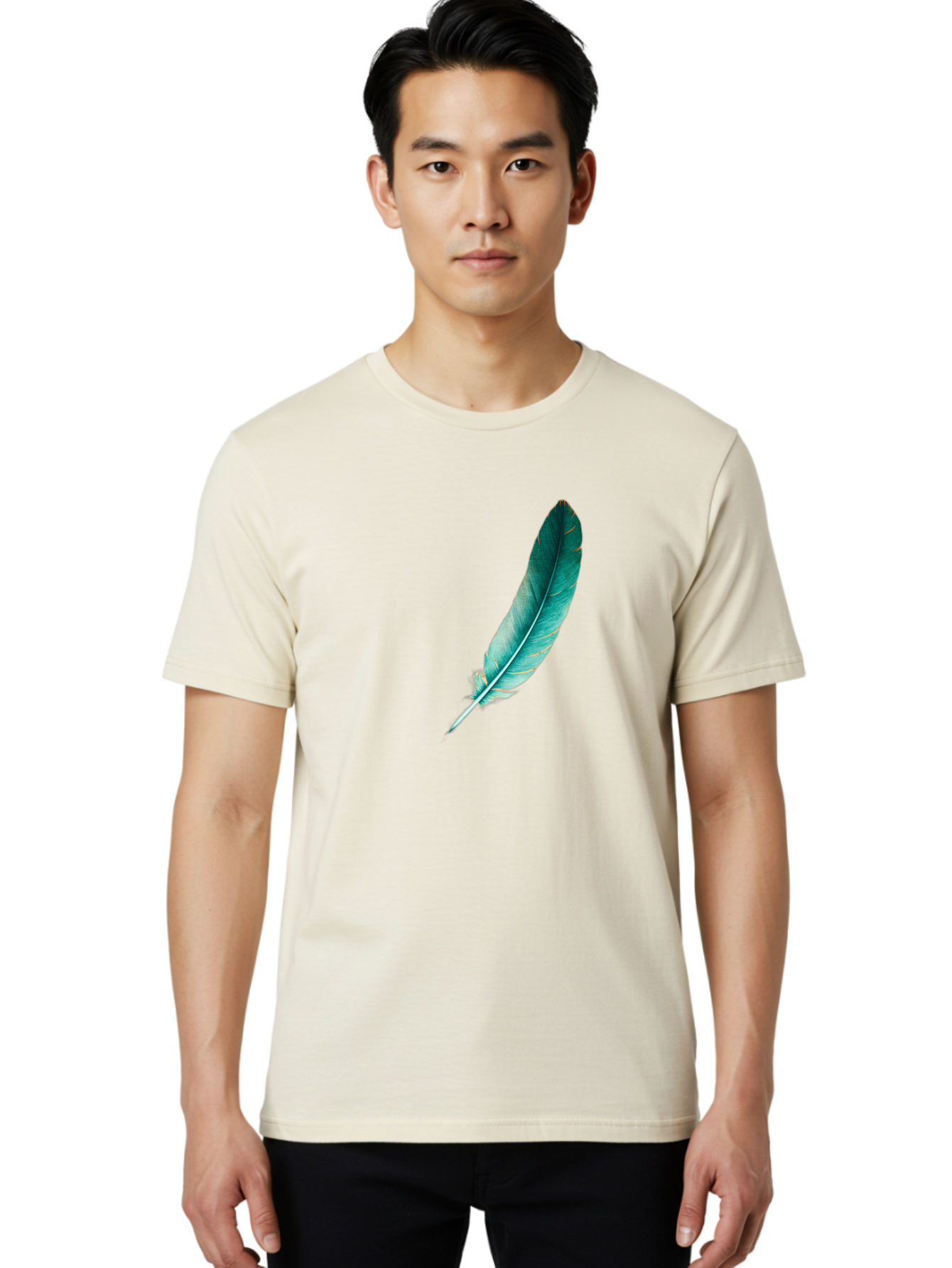 Feather-5 Men'S Graphic Tee, 100% Cotton, Comfortable Casual Summer Wear, Machine Washable, Vintage Camera, Old Camera, Antique Camera, Black Camera, Classic Photography, Photography Equipment, Nostalgic Device, Film Camera, Camera Art Bai808