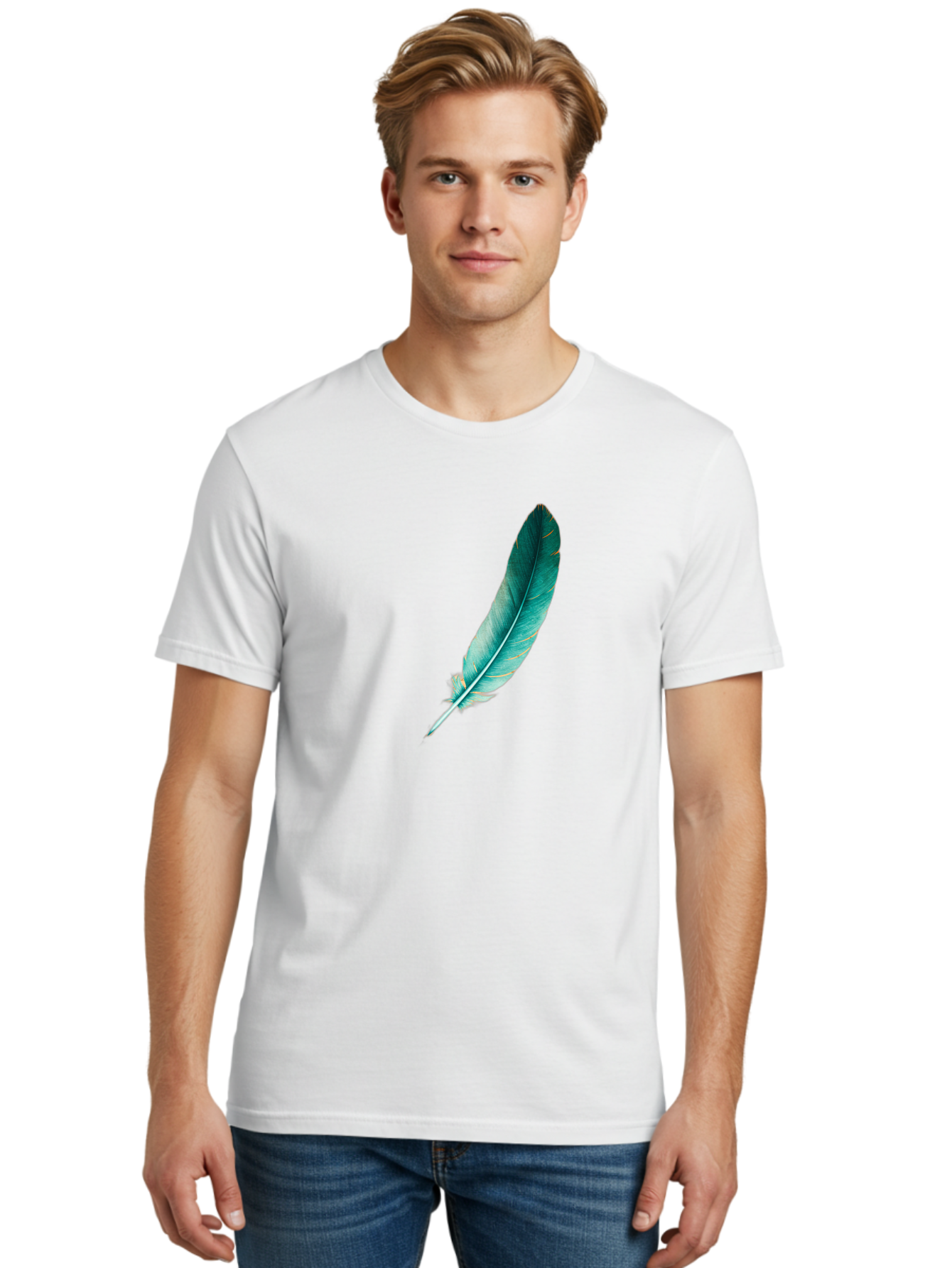 Feather-5 Men'S Graphic Tee, 100% Cotton, Comfortable Casual Summer Wear, Machine Washable, Vintage Camera, Old Camera, Antique Camera, Black Camera, Classic Photography, Photography Equipment, Nostalgic Device, Film Camera, Camera Art Bai808