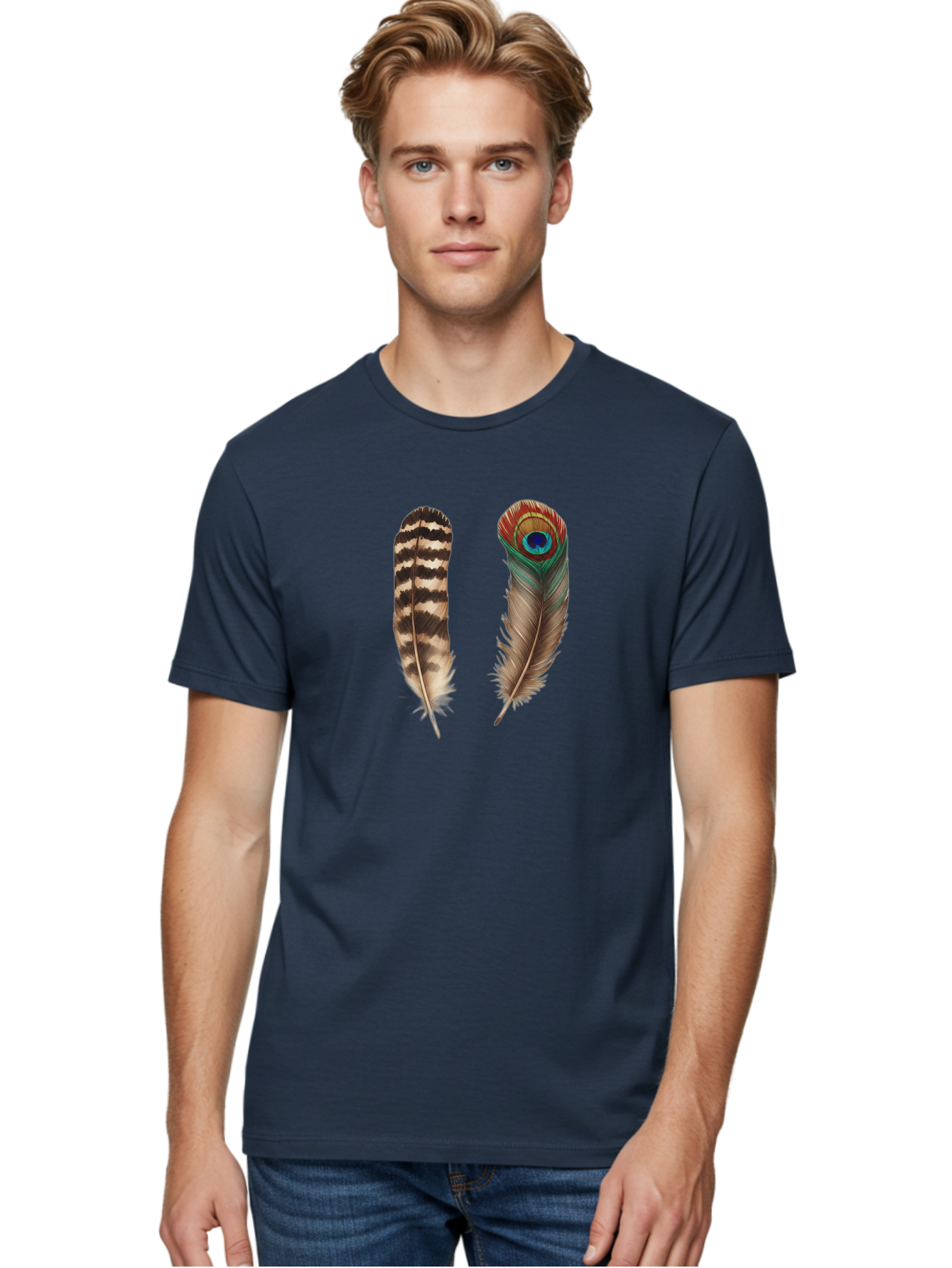 Feathers-11 Men'S Graphic Tee, 100% Cotton, Comfortable Casual Summer Wear, Machine Washable, Vintage Camera, Old Camera, Antique Camera, Black Camera, Classic Photography, Photography Equipment, Nostalgic Device, Film Camera, Camera Art Bai814
