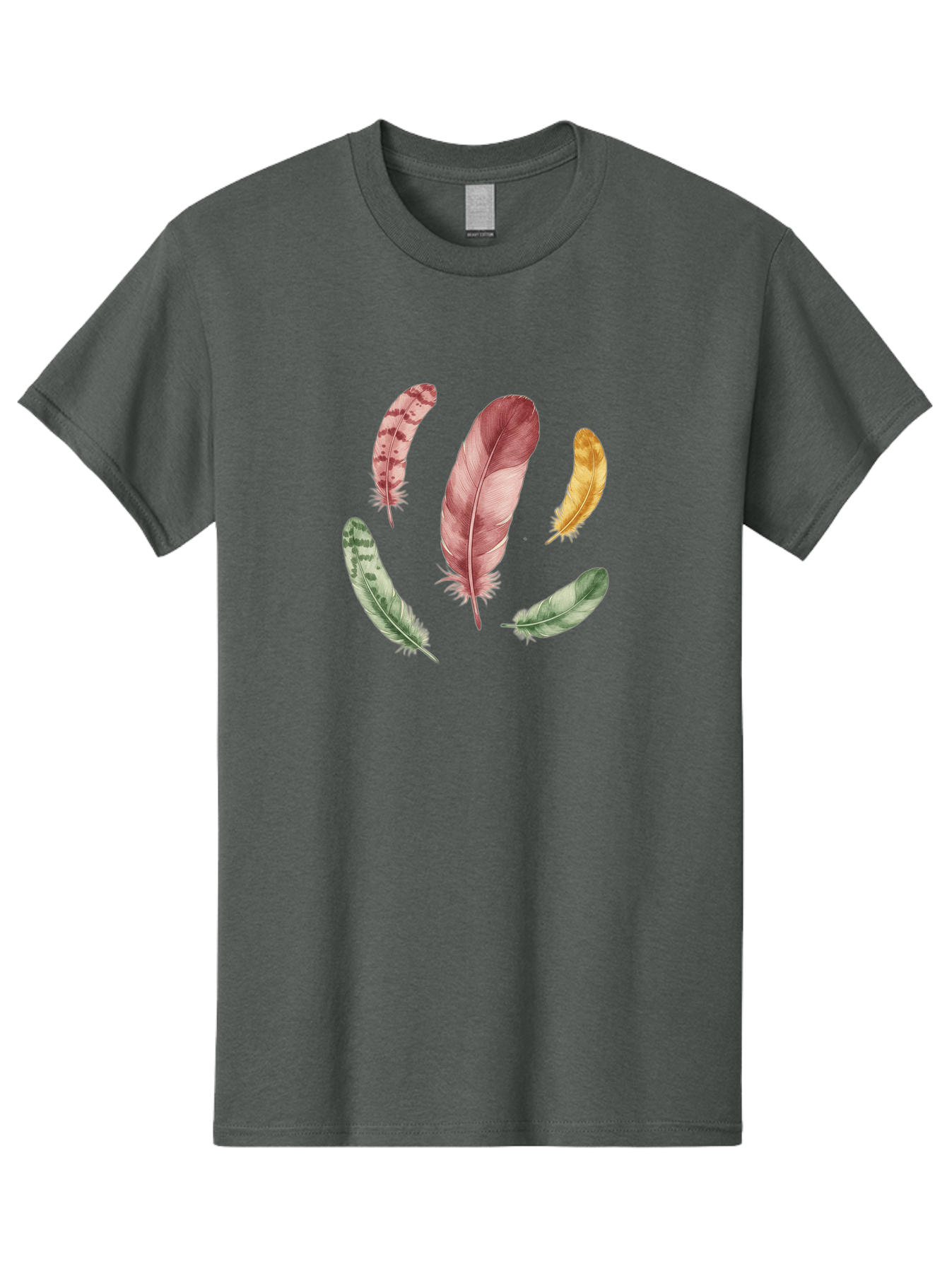 Feathers-12 Men'S Graphic Tee, 100% Cotton, Comfortable Casual Summer Wear, Machine Washable, Vintage Camera, Old Camera, Antique Camera, Black Camera, Classic Photography, Photography Equipment, Nostalgic Device, Film Camera, Camera Art Bai815