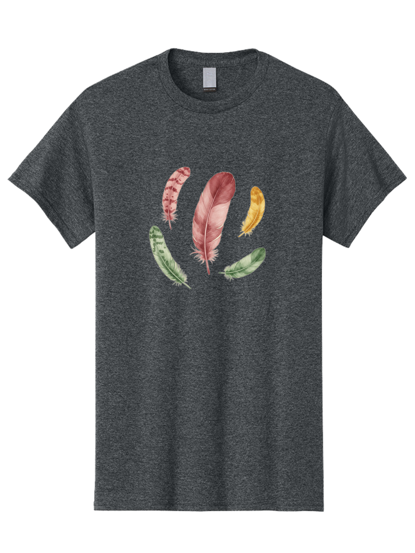 Feathers-12 Men'S Graphic Tee, 100% Cotton, Comfortable Casual Summer Wear, Machine Washable, Vintage Camera, Old Camera, Antique Camera, Black Camera, Classic Photography, Photography Equipment, Nostalgic Device, Film Camera, Camera Art Bai815