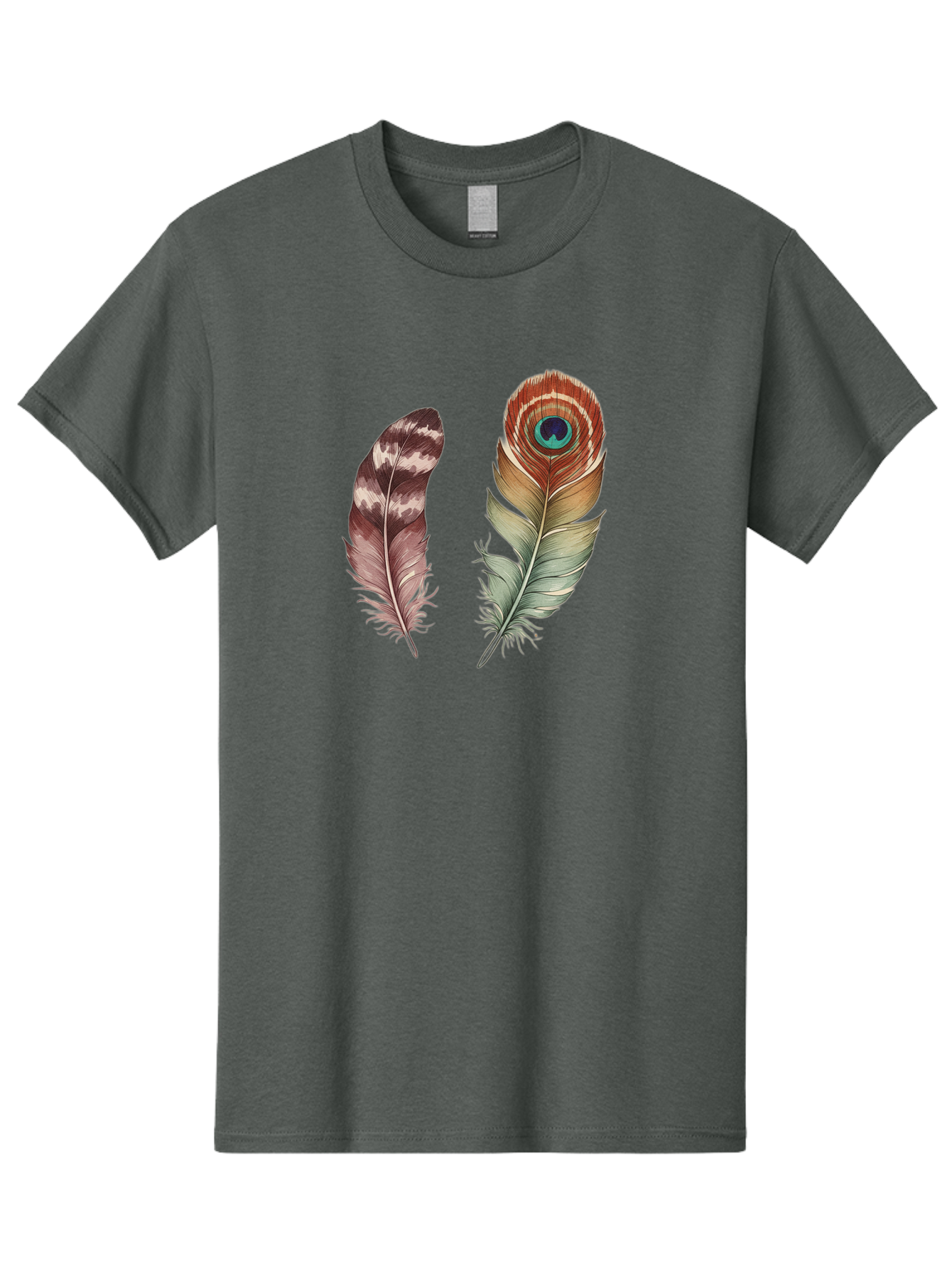 Feathers-13 Men'S Graphic Tee, 100% Cotton, Comfortable Casual Summer Wear, Machine Washable, Vintage Camera, Old Camera, Antique Camera, Black Camera, Classic Photography, Photography Equipment, Nostalgic Device, Film Camera, Camera Art Bai816