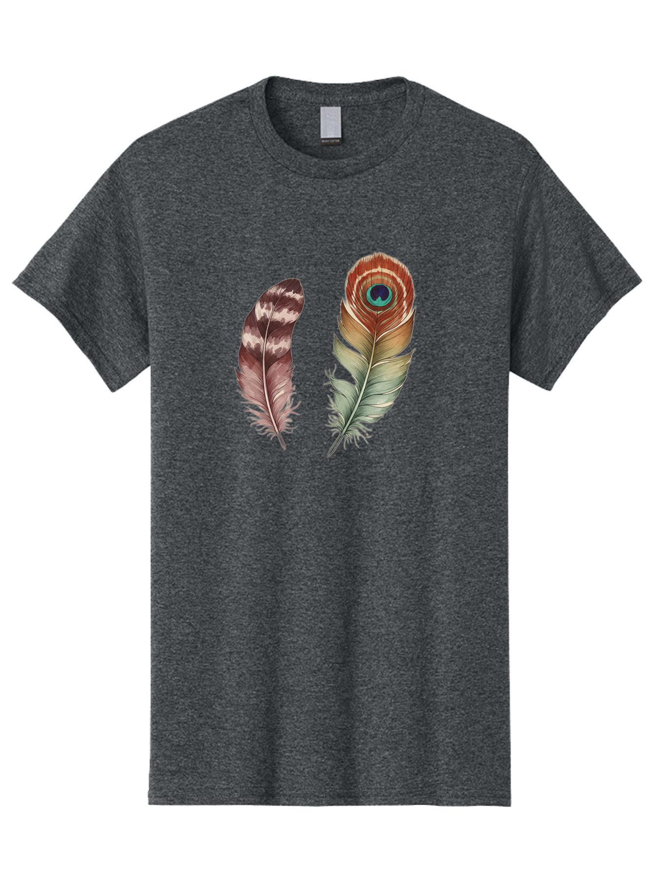 Feathers-13 Men'S Graphic Tee, 100% Cotton, Comfortable Casual Summer Wear, Machine Washable, Vintage Camera, Old Camera, Antique Camera, Black Camera, Classic Photography, Photography Equipment, Nostalgic Device, Film Camera, Camera Art Bai816