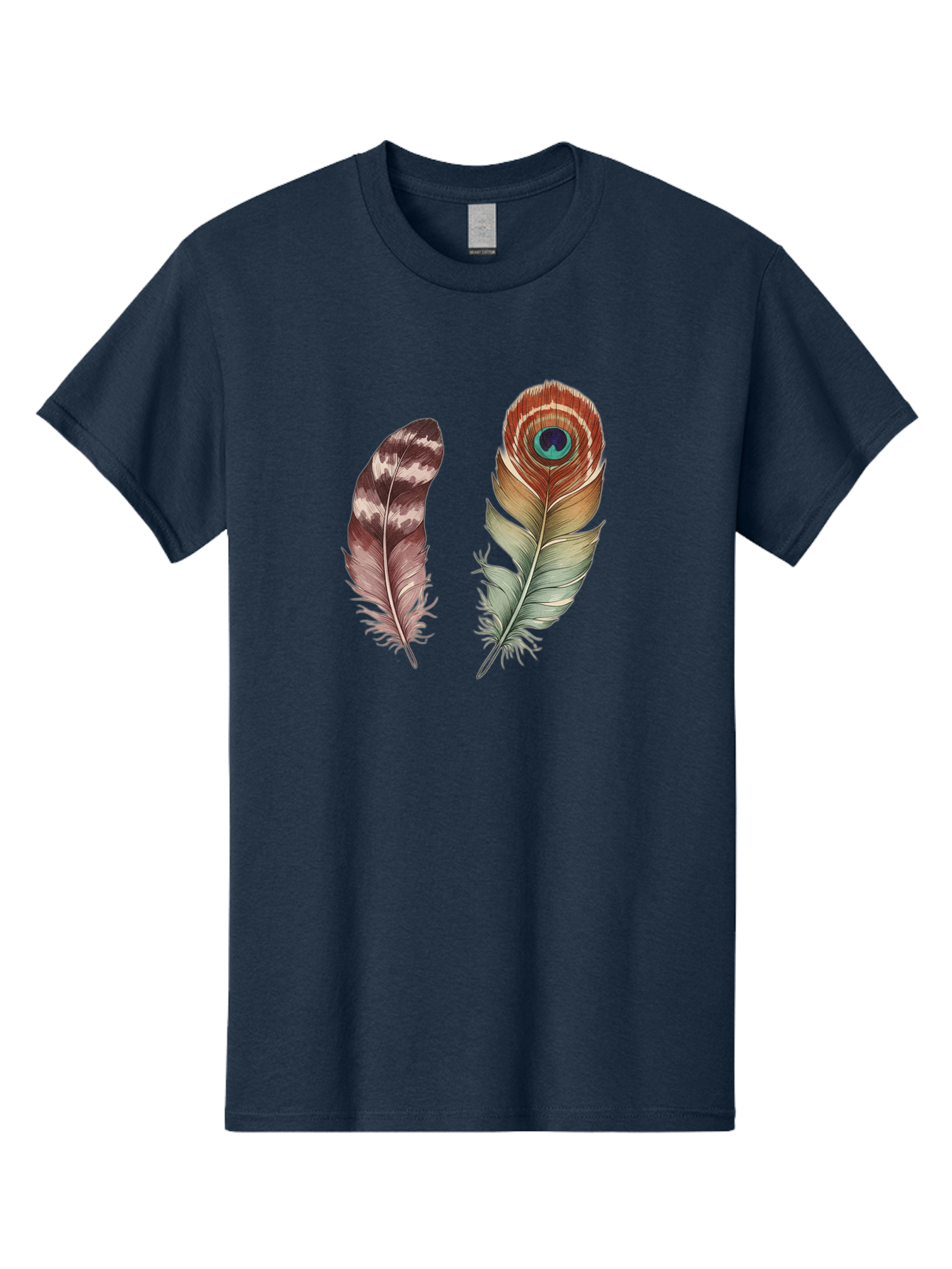 Feathers-13 Men'S Graphic Tee, 100% Cotton, Comfortable Casual Summer Wear, Machine Washable, Vintage Camera, Old Camera, Antique Camera, Black Camera, Classic Photography, Photography Equipment, Nostalgic Device, Film Camera, Camera Art Bai816